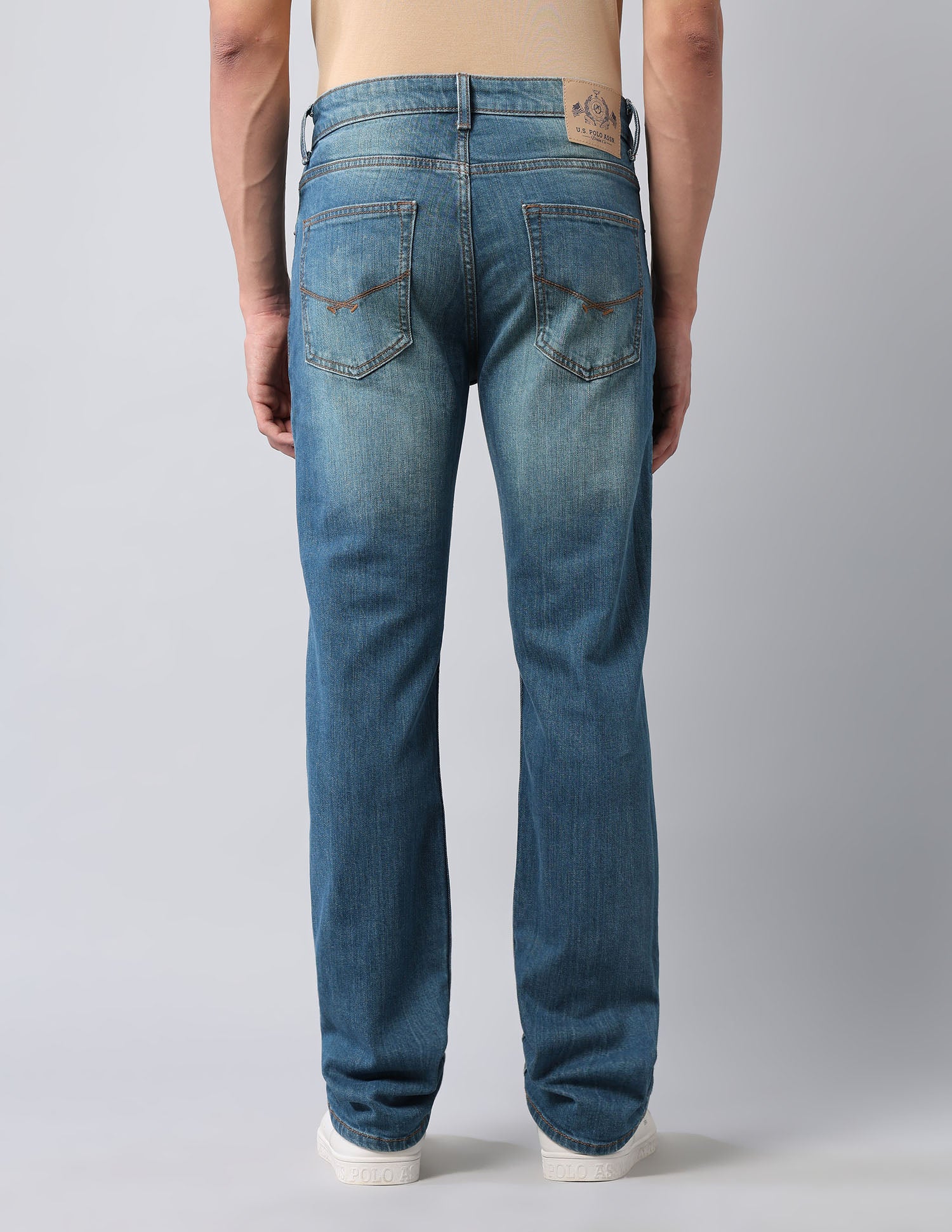 Harold Slim Straight Fit Blue Jeans Blue - U.S. POLO ASSN. | Large