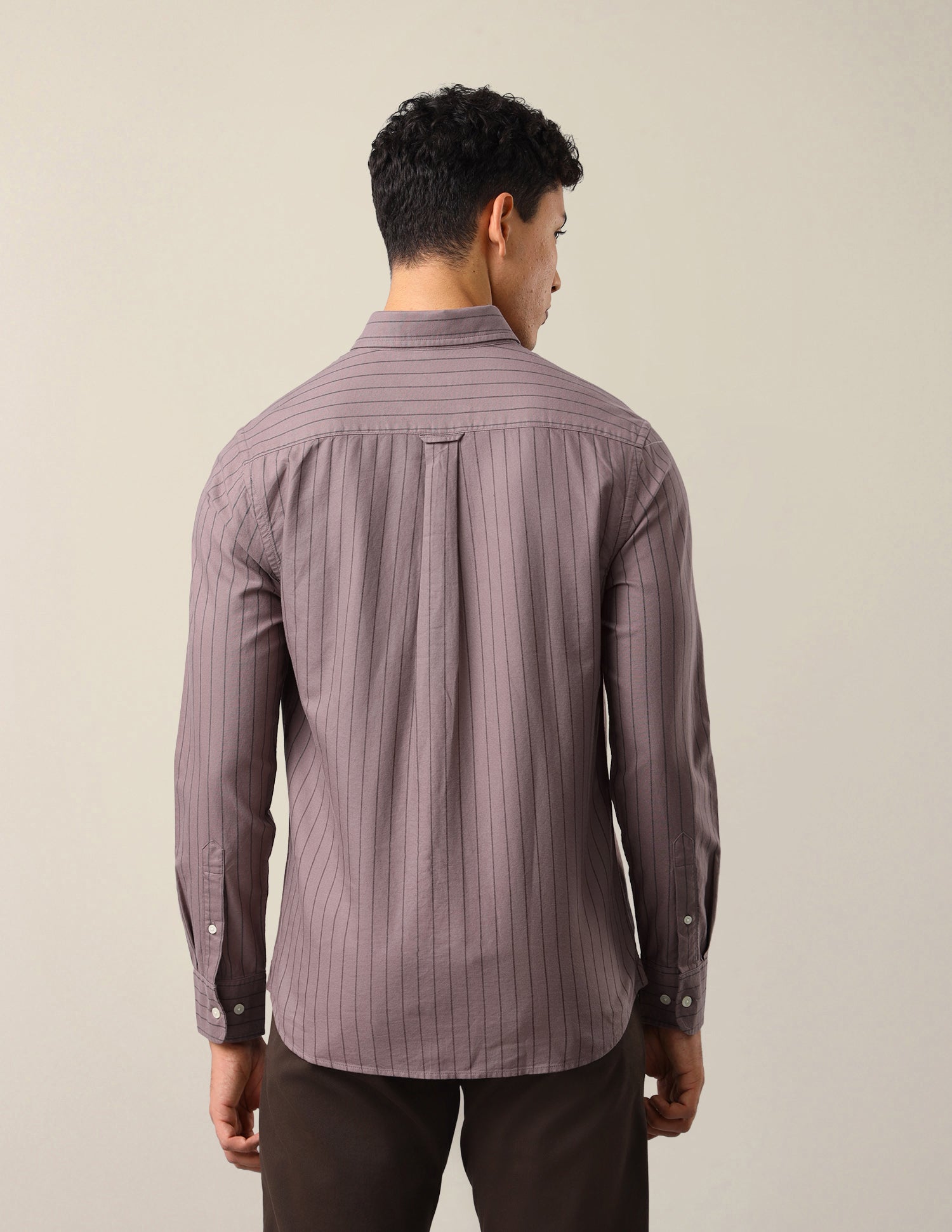 Oxford Vertical Striped Shirt Pink - U.S. Polo Assn. India | Large
