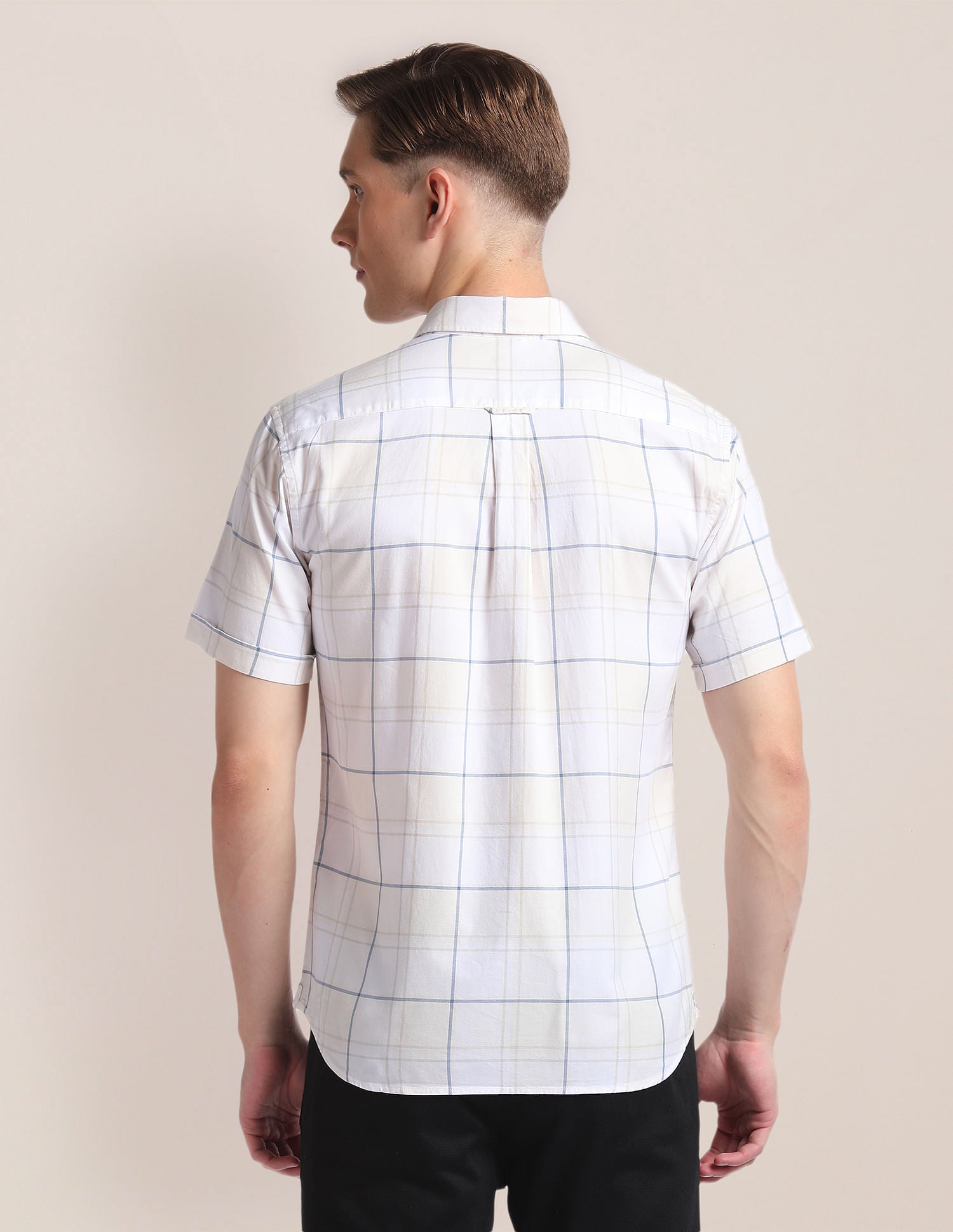 Premium Cotton Oxford Shirt Ivory - U.S. Polo Assn. India | Large