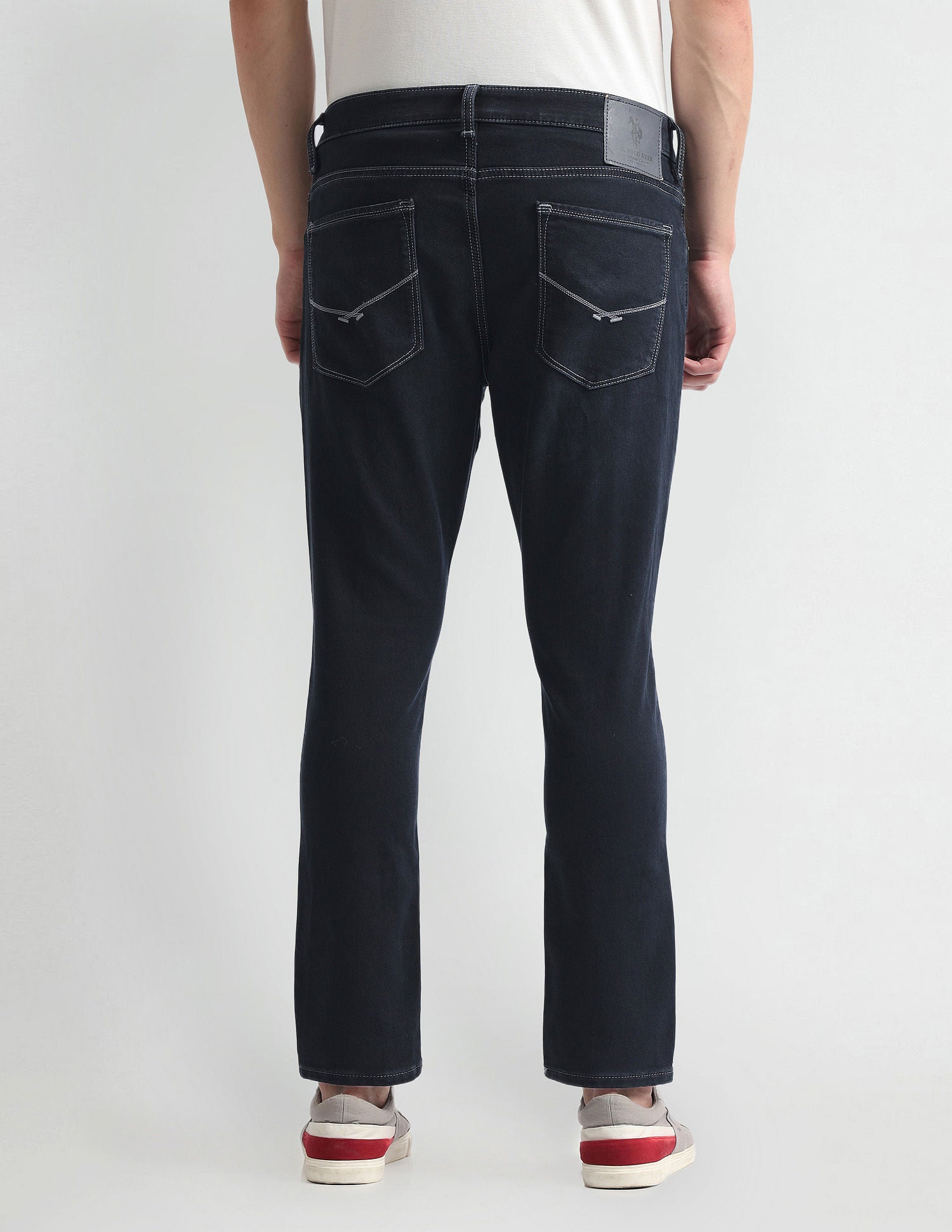 Henry Tapered Cropped Fit Blue Jeans Blue - U.S. Polo Assn. India | Large