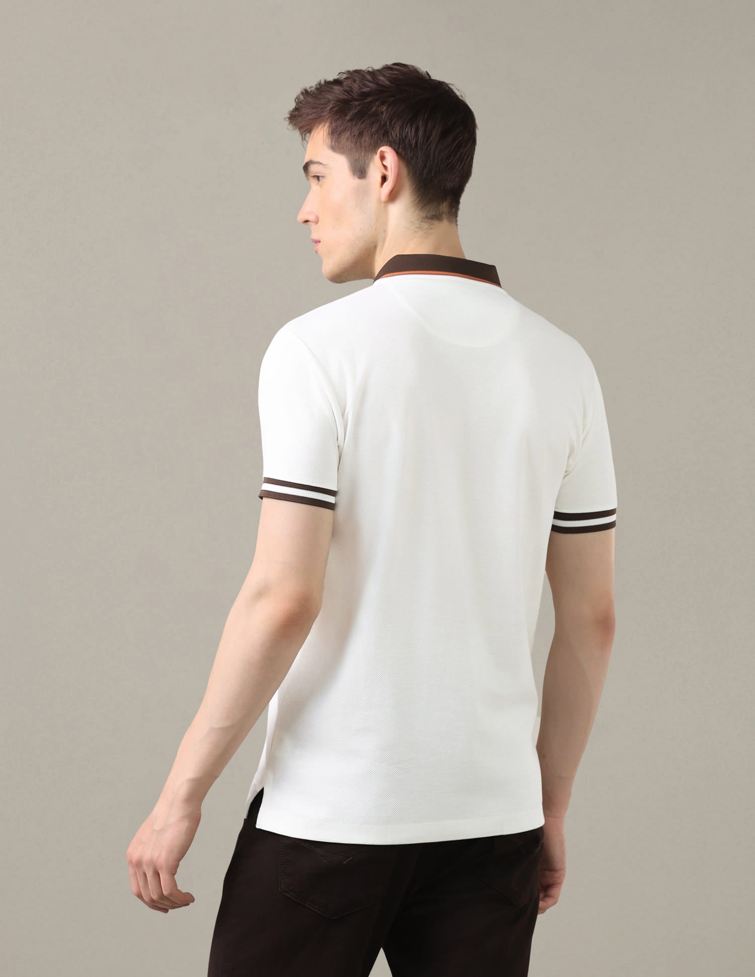 Solid Slim Fit Polo Shirt White - U.S. Polo Assn. India | Large