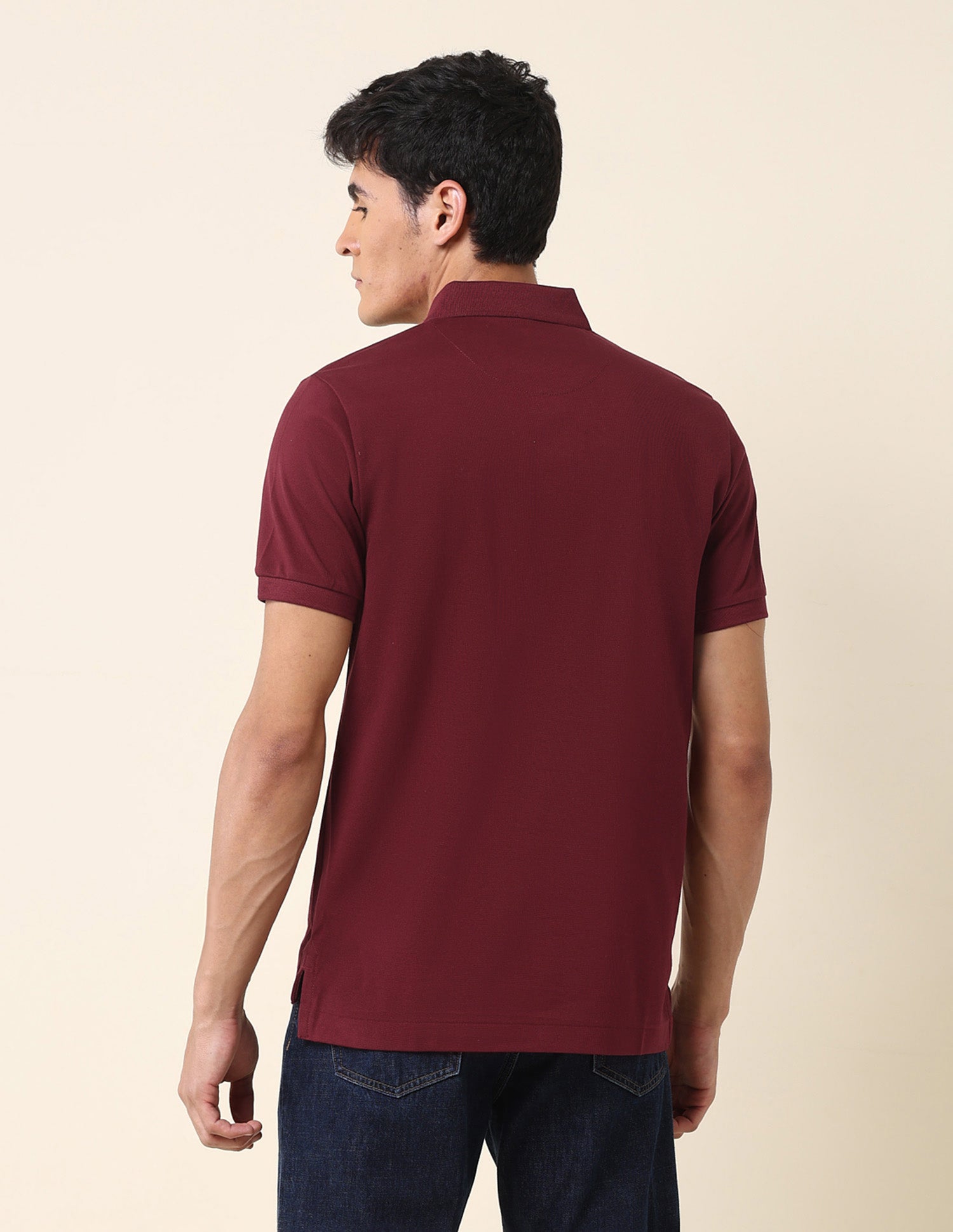 Brand Embroidered Classic Polo Shirt Maroon - U.S. Polo Assn. India | Large