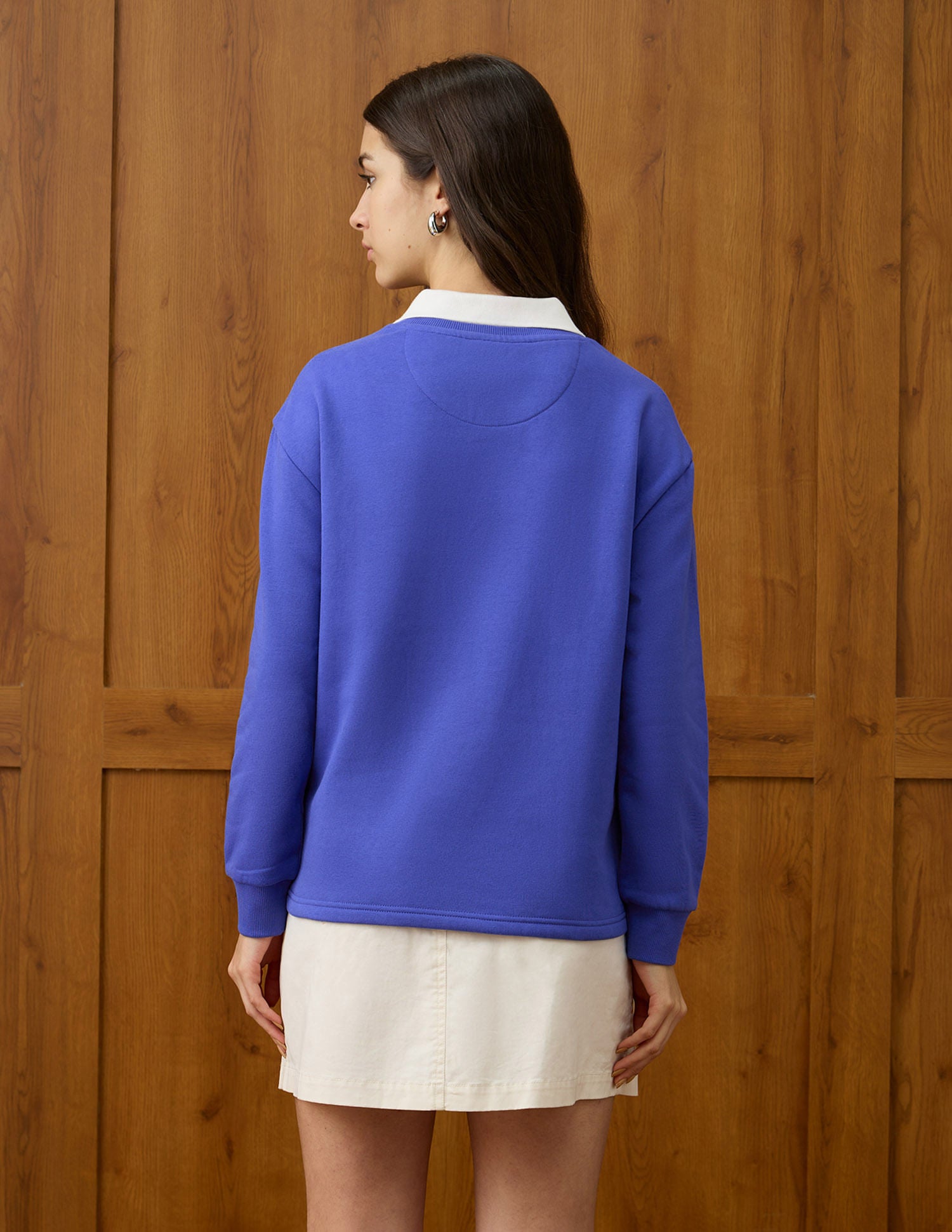 Regular Fit Brand Printed Sweatshirt Blue - U.S. POLO ASSN. | Large