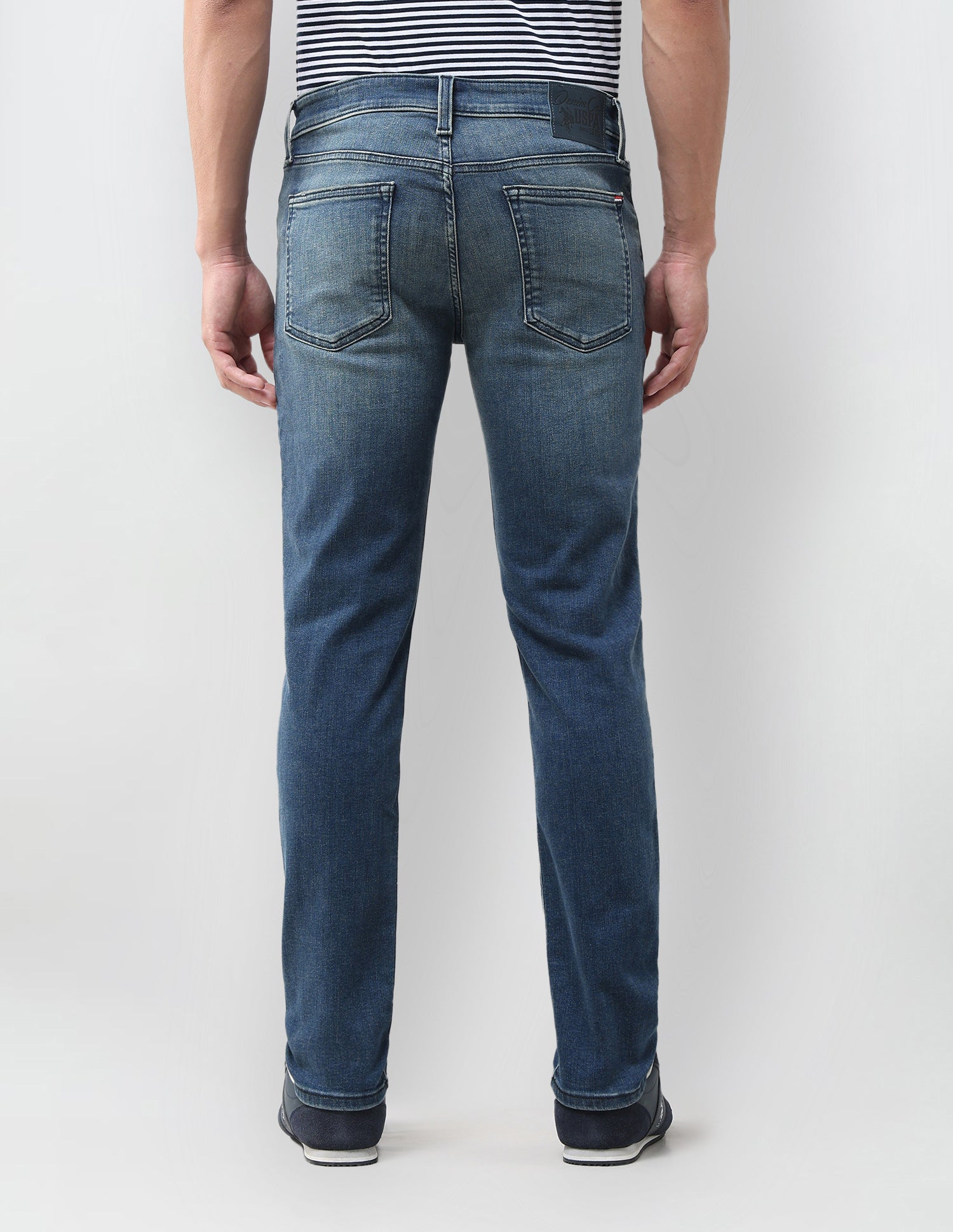 Brandon Slim Tapered Fit Grey Jeans Grey - U.S. Polo Assn. India | Large