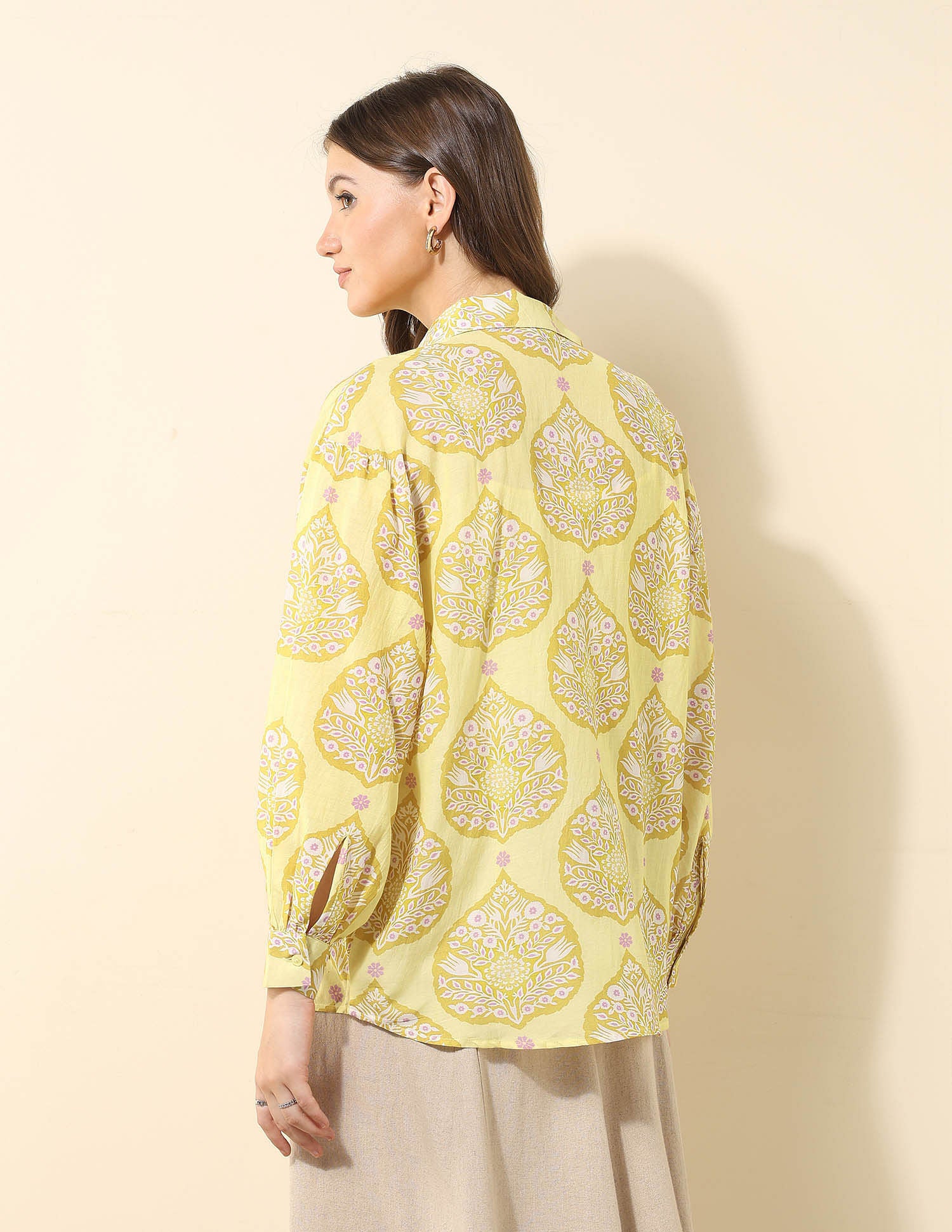 Oversized Boho Printed Shirt Multi-colour - U.S. POLO ASSN. | Large