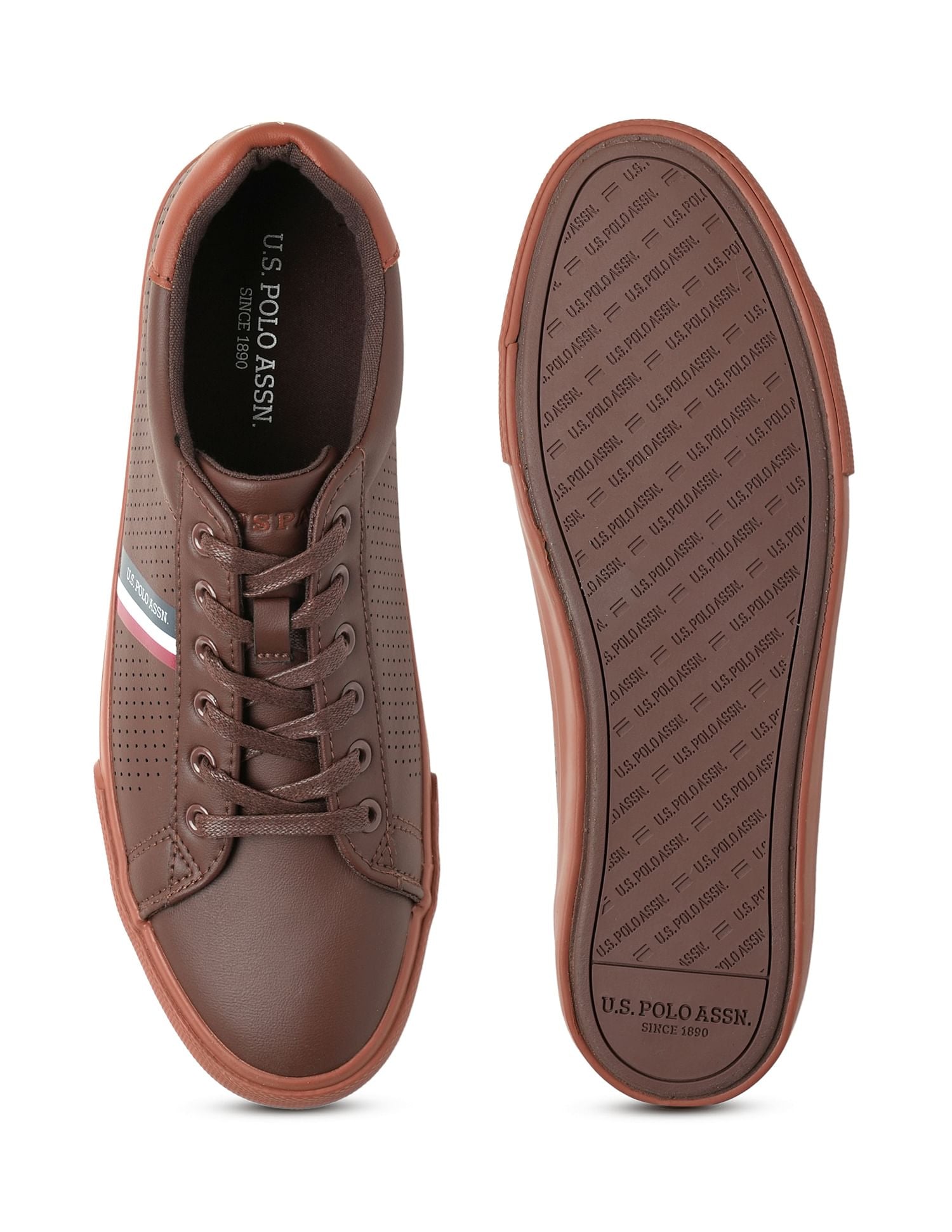 Men Perforated Capron 2.0 Sneakers Tan - U.S. Polo Assn. India | Large