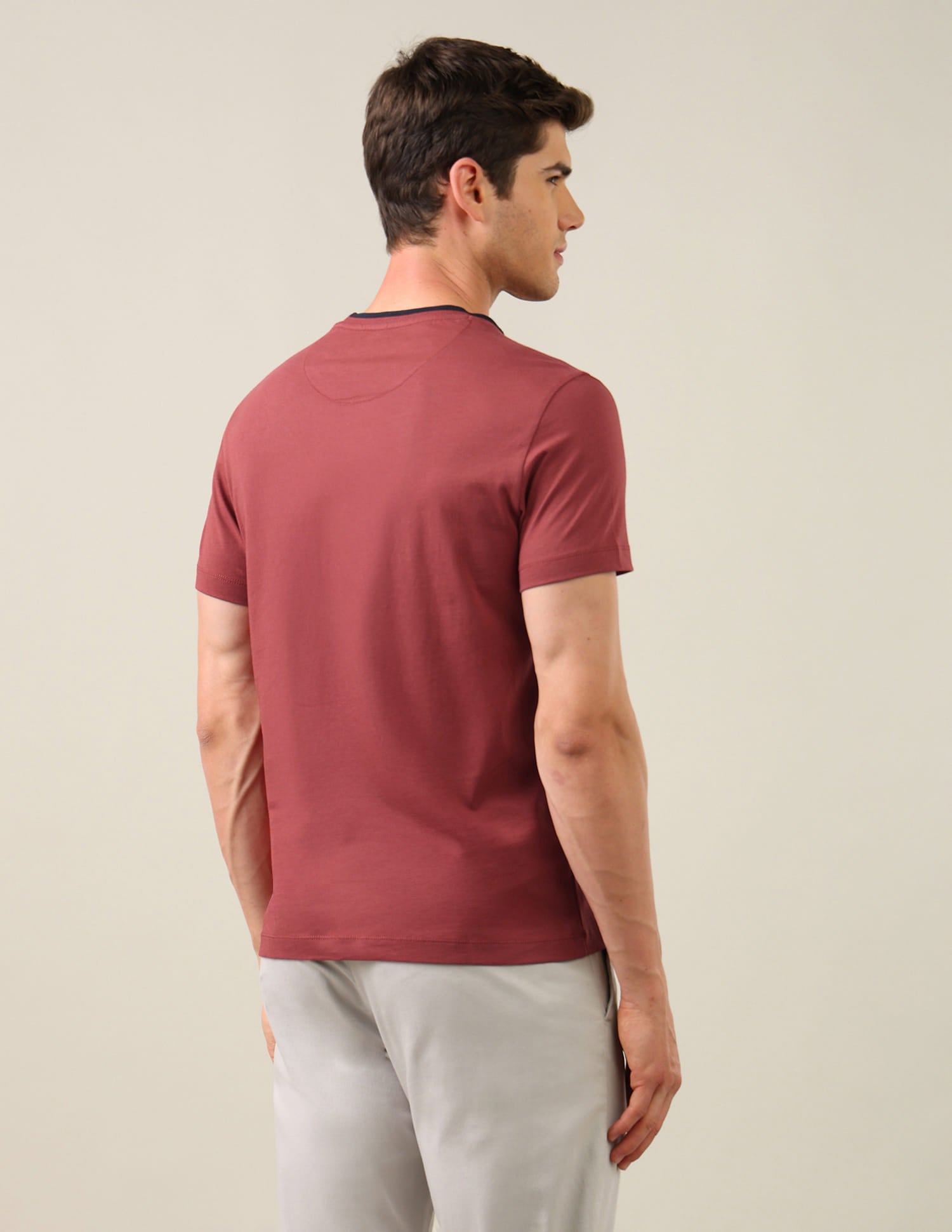 Solid Regular Fit T-Shirt Red - U.S. Polo Assn. India | Large