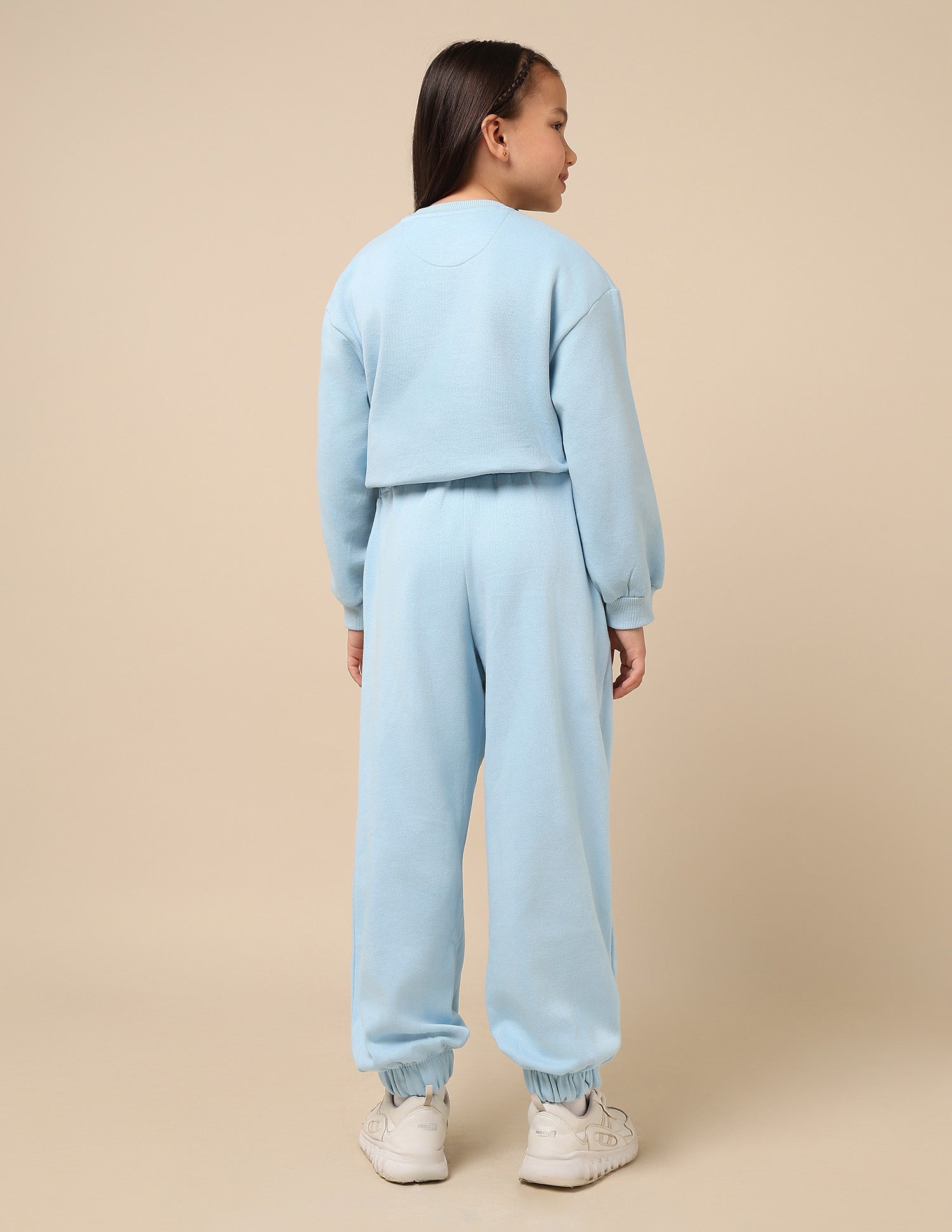 Girls Brand Embroidered Mid Rise Joggers Blue - U.S. POLO ASSN. | Large