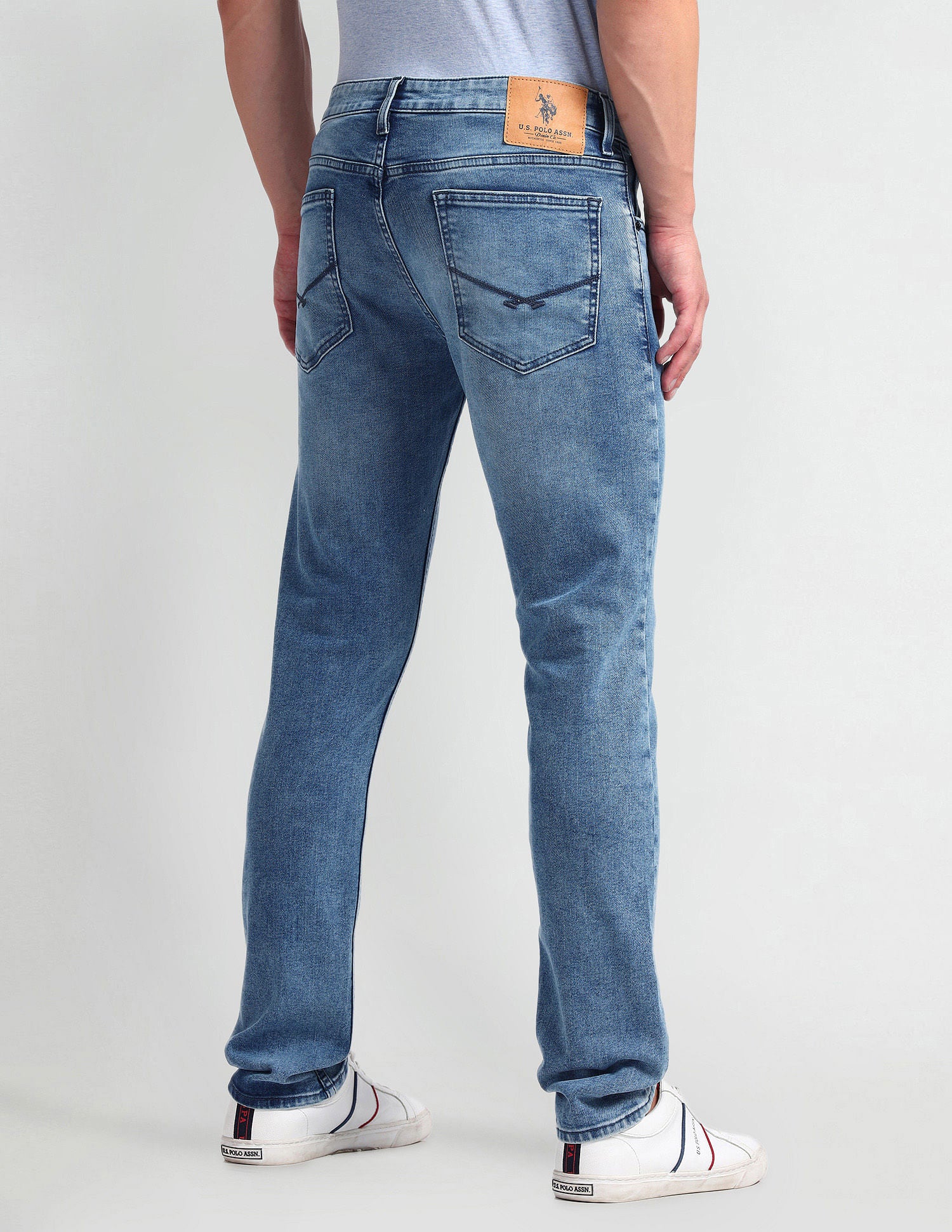 Regallo Skinny Fit Blue Jeans Blue - U.S. Polo Assn. India | Large