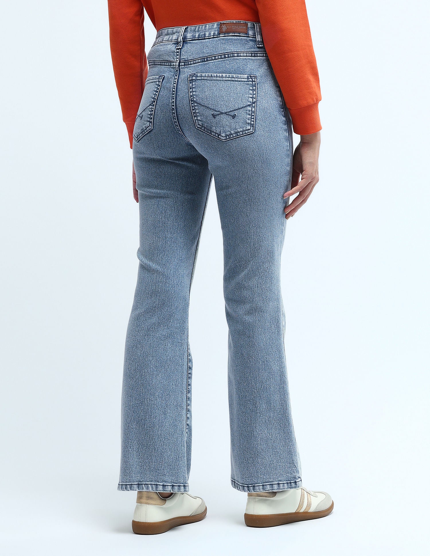Mid Rise Regular Bootcut Jeans Blue - U.S. Polo Assn. India | Large