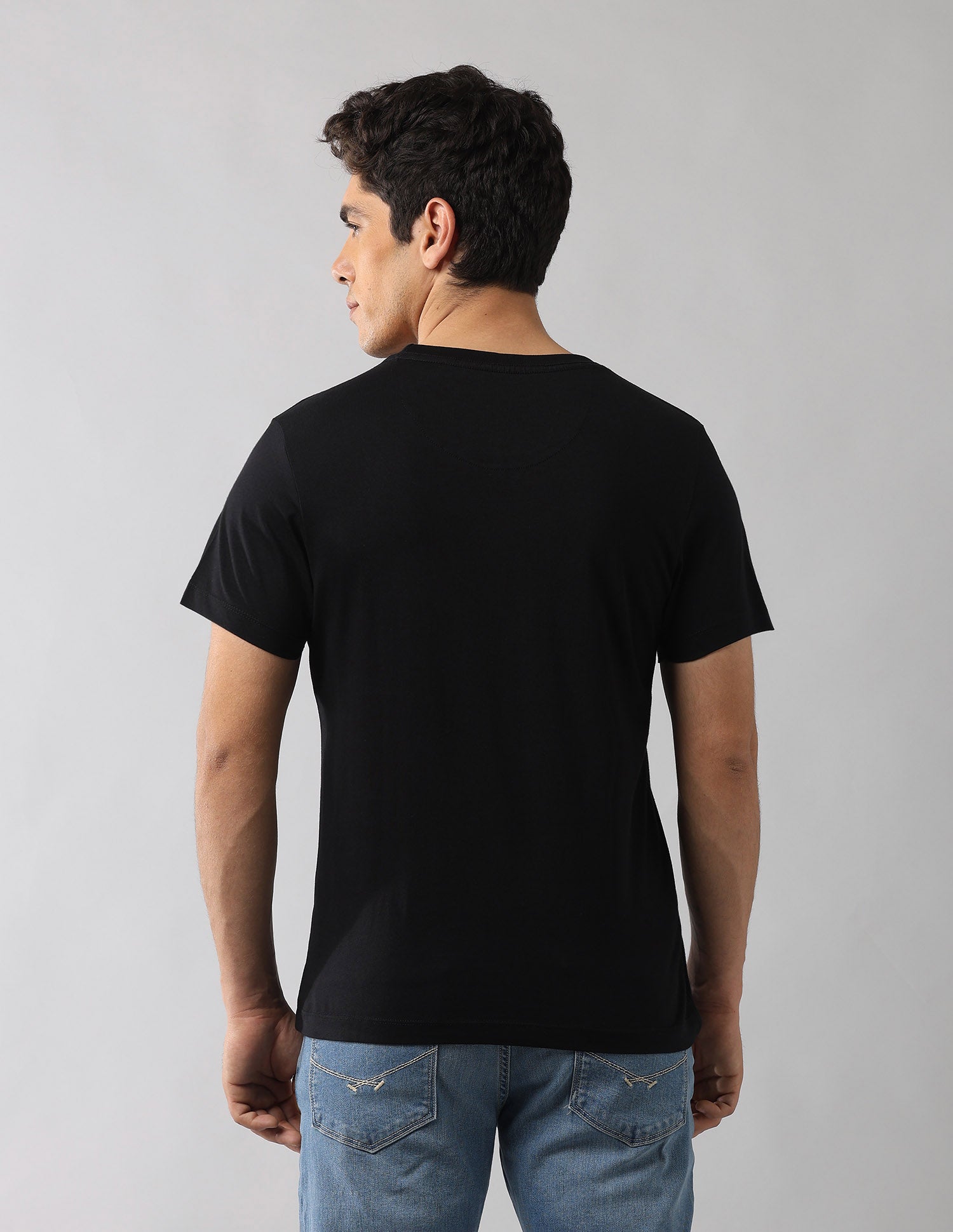 Brand Printed Muscle Fit T-Shirt Black - U.S. POLO ASSN. | Large