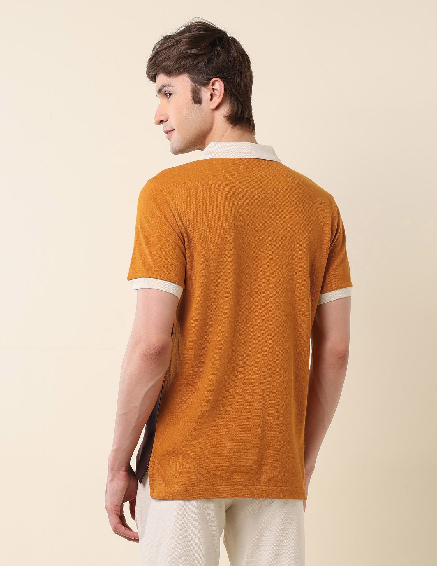Colourblocked Classic Polo Shirt Mustard - U.S. Polo Assn. India | Large
