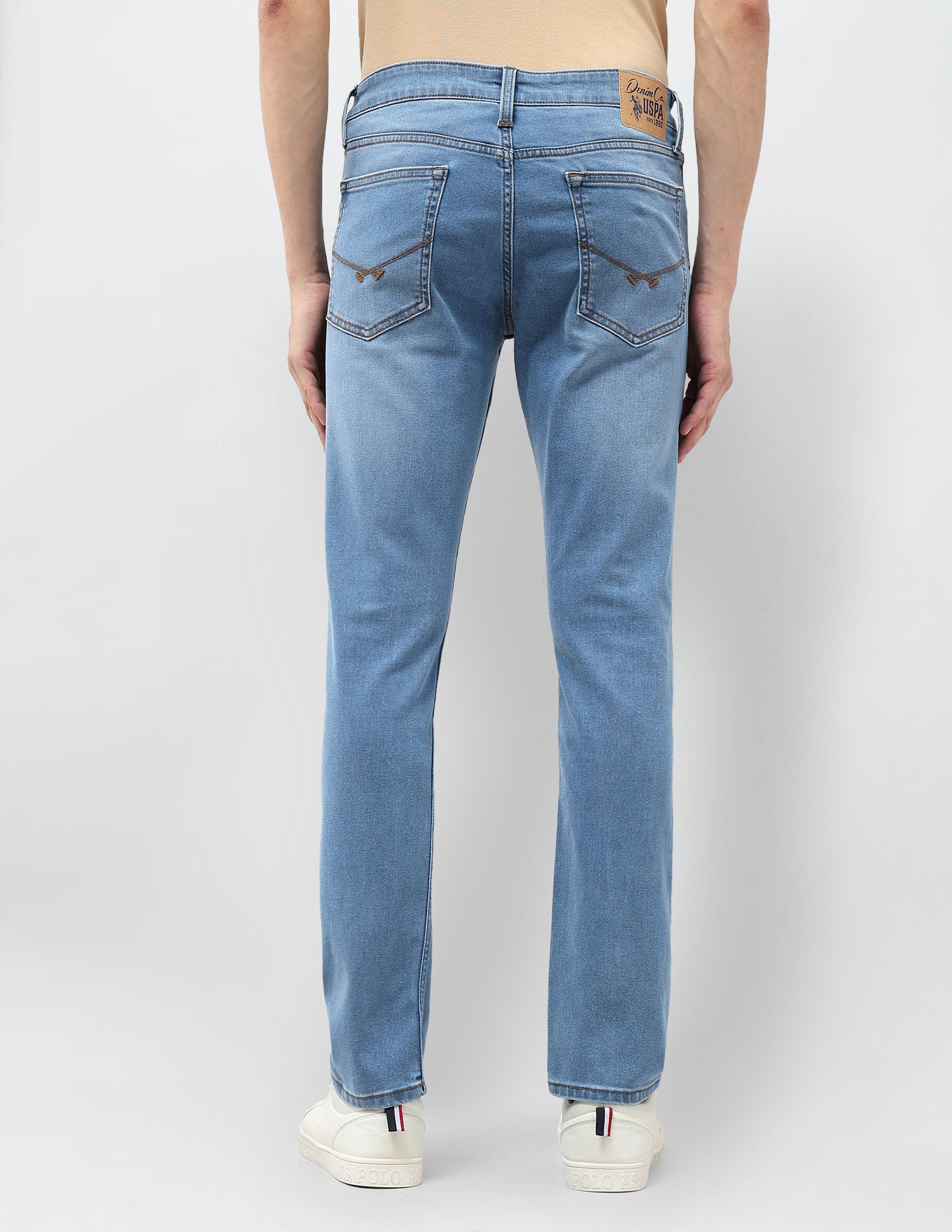 Regallo Skinny Fit Mid Rise Jeans Indigo - U.S. Polo Assn. India | Large