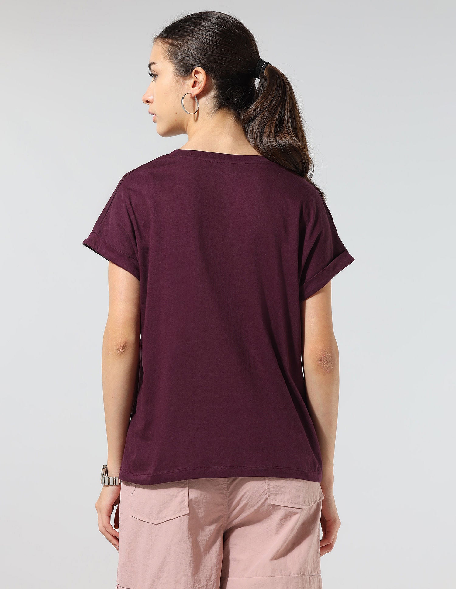 Regular Fit Brand Printed Lounge T-Shirt Maroon - U.S. POLO ASSN. | Large