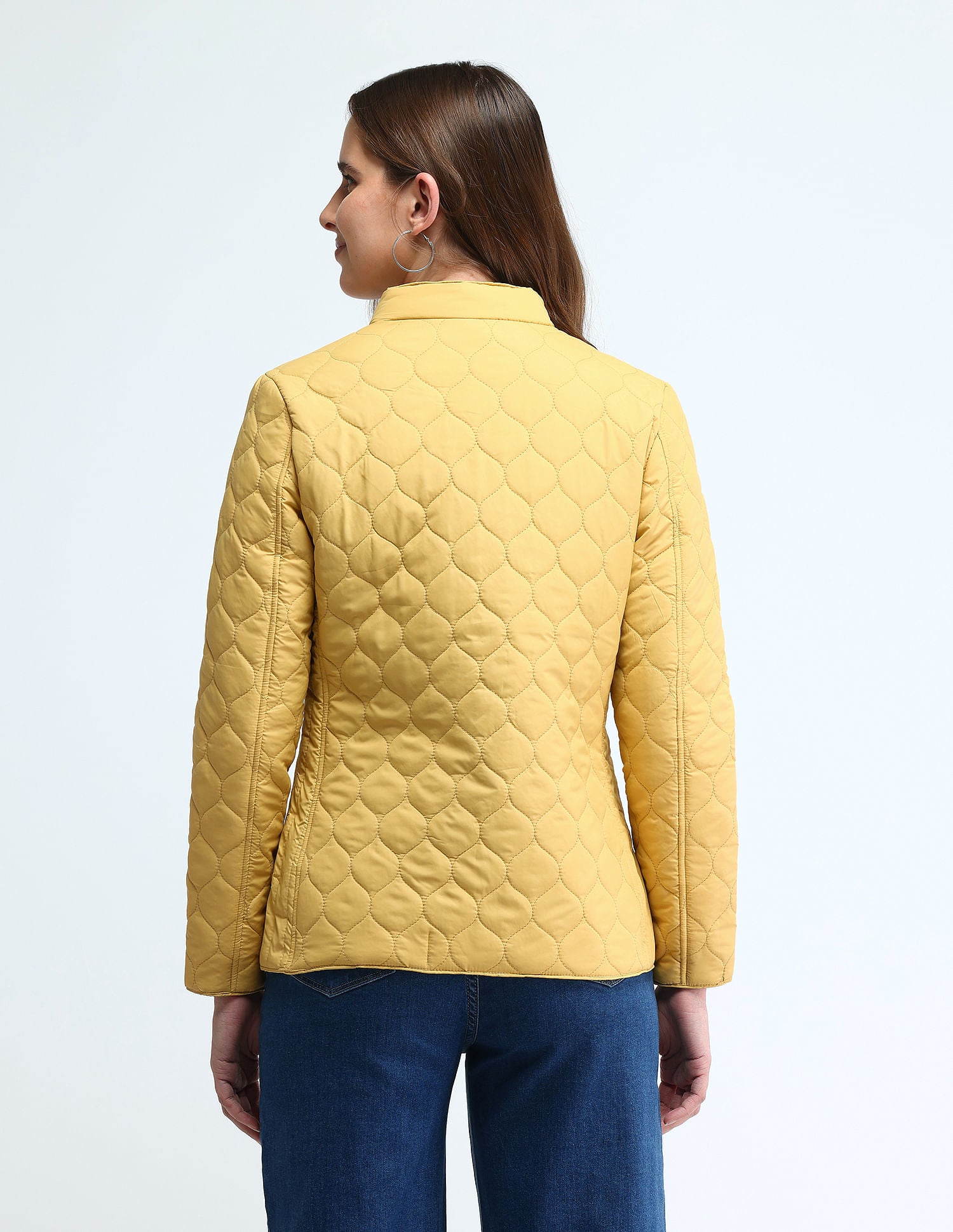 Regular Fit Quilted Jacket Mustard - U.S. POLO ASSN. | Large