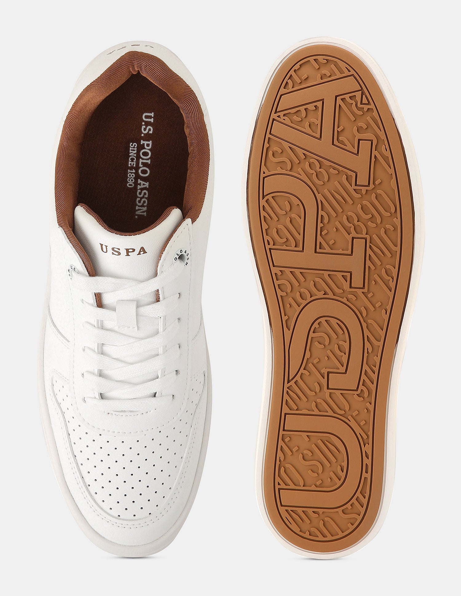 Men Conrad 2.0 Round Toe Sneakers Off White - U.S. POLO ASSN. | Large