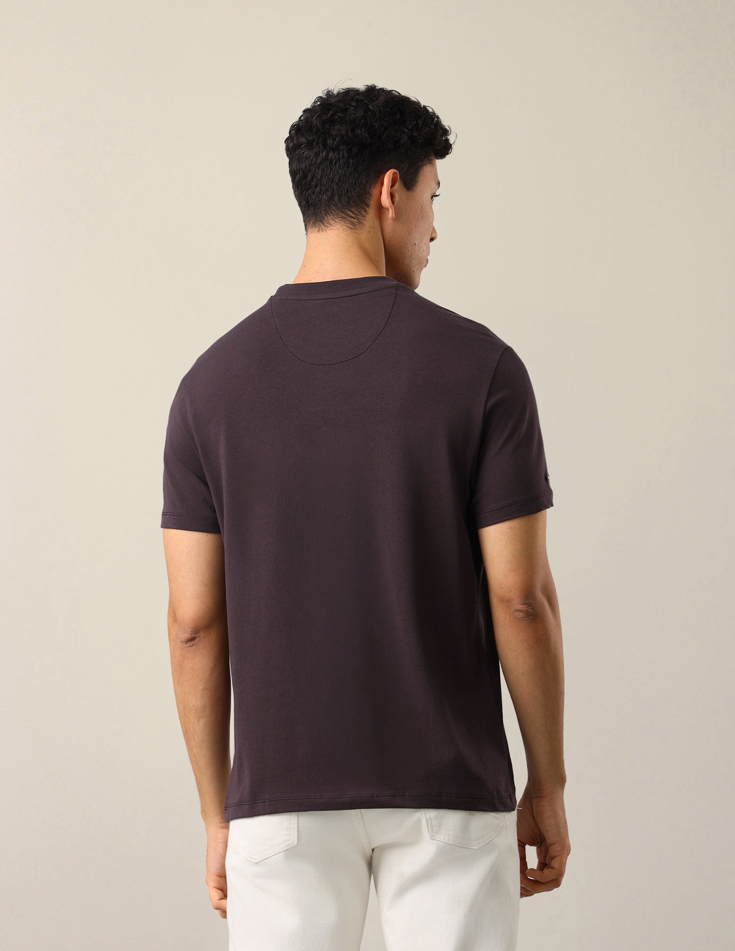 Graphic Brand Printed Slim Fit T-Shirt Dark Brown - U.S. Polo Assn. India | Large