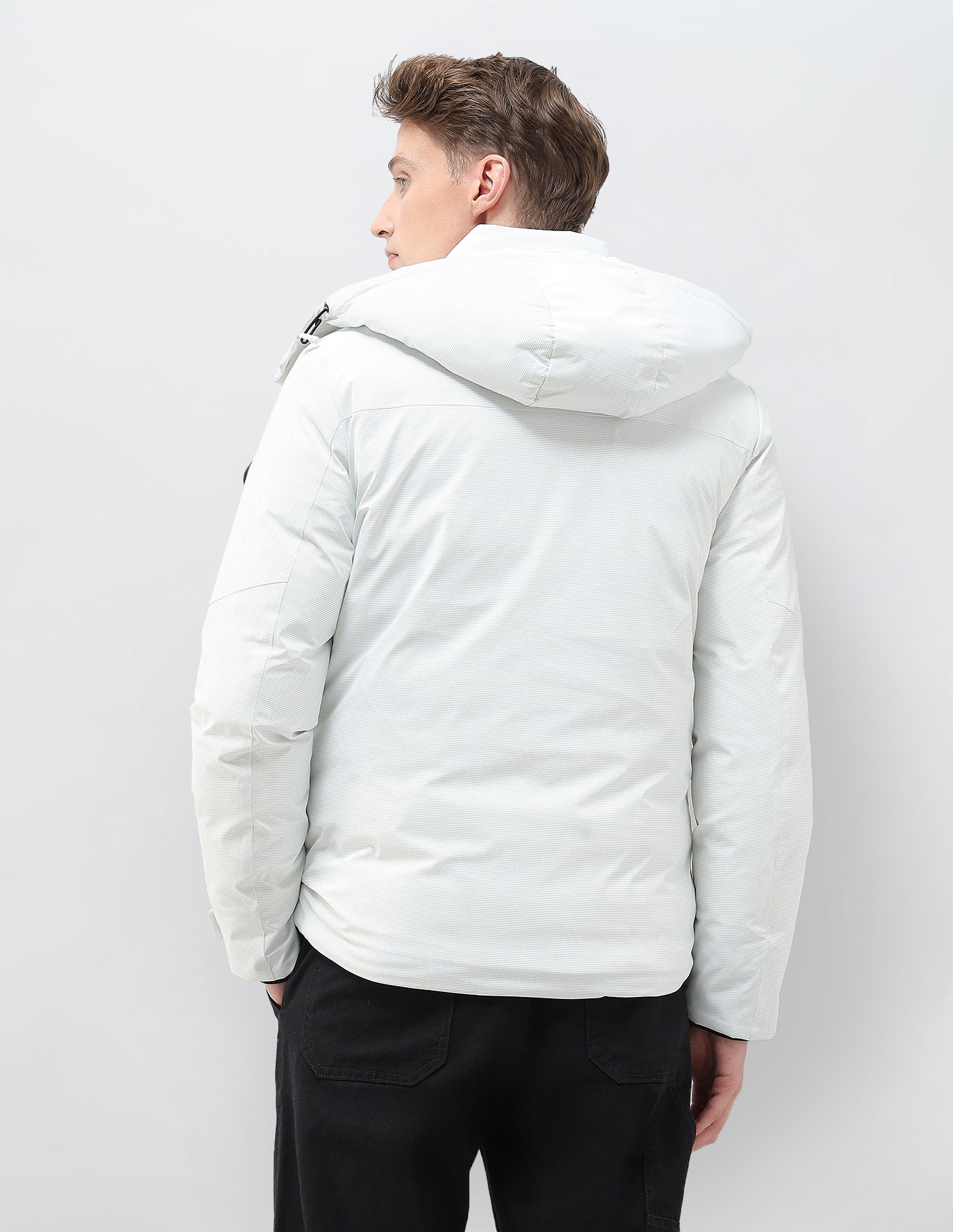 Detachable Hood Smartheat Jacket White - U.S. POLO ASSN. | Large