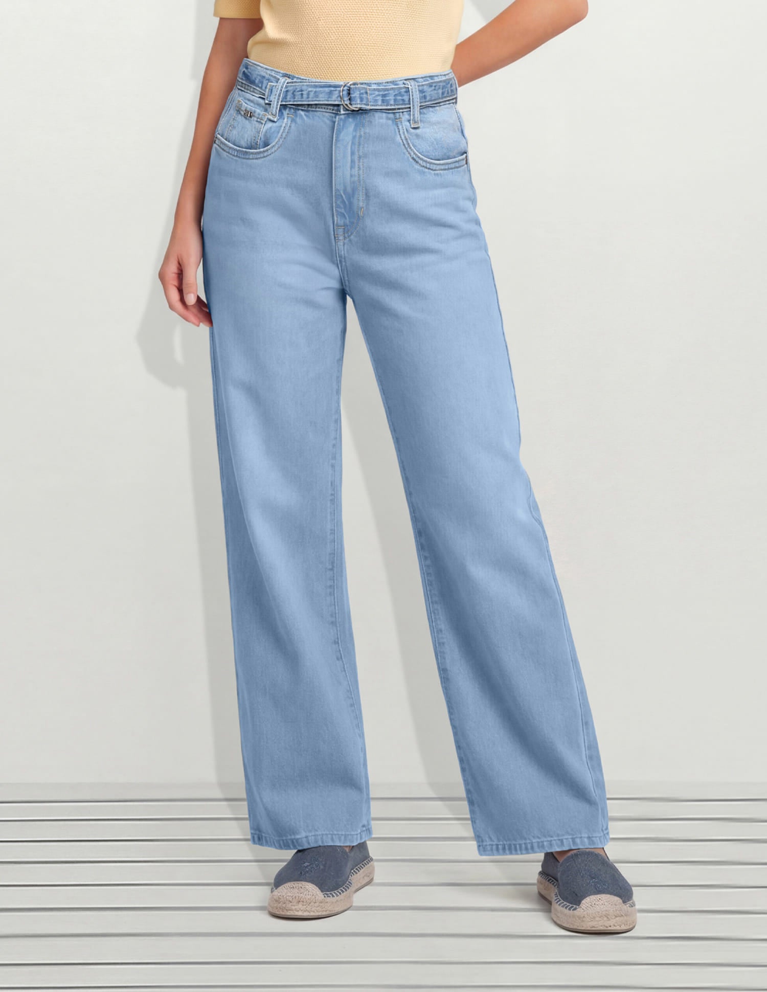 High Rise Straight Fit Jeans Blue - U.S. Polo Assn. India | Large