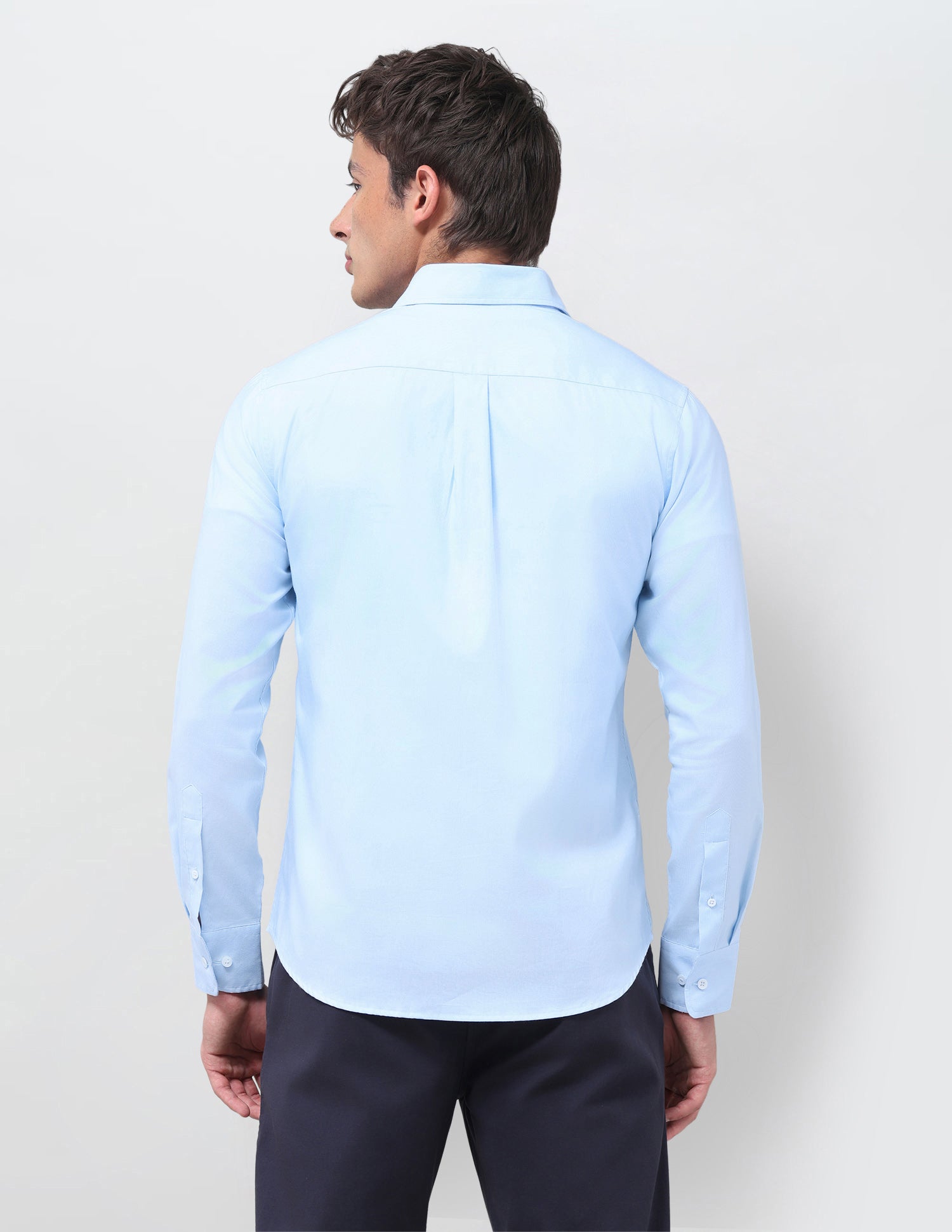 Solid Dobby Shirt Light Blue - U.S. Polo Assn. India | Large