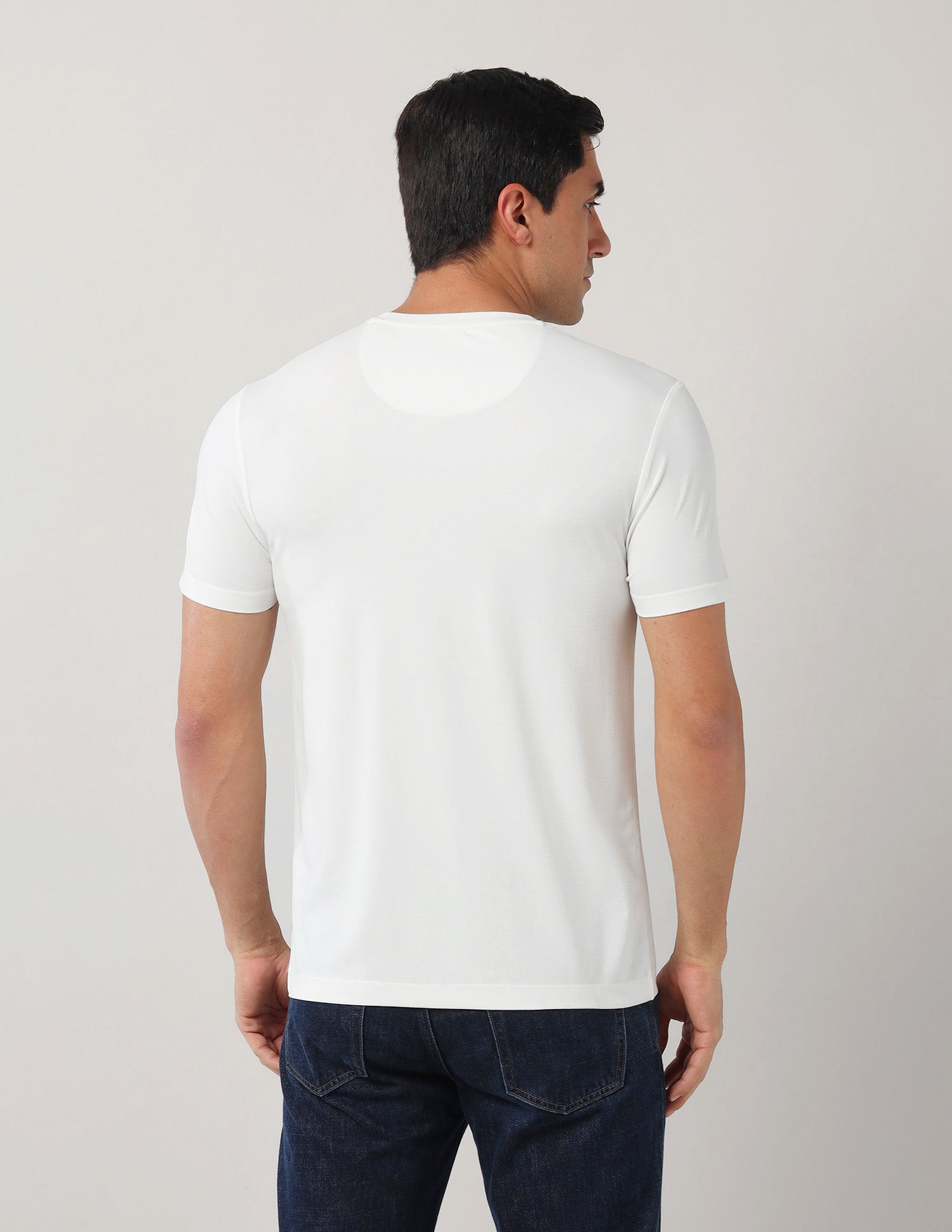 Brand Printed Black Label T-Shirt White - U.S. Polo Assn. India | Large
