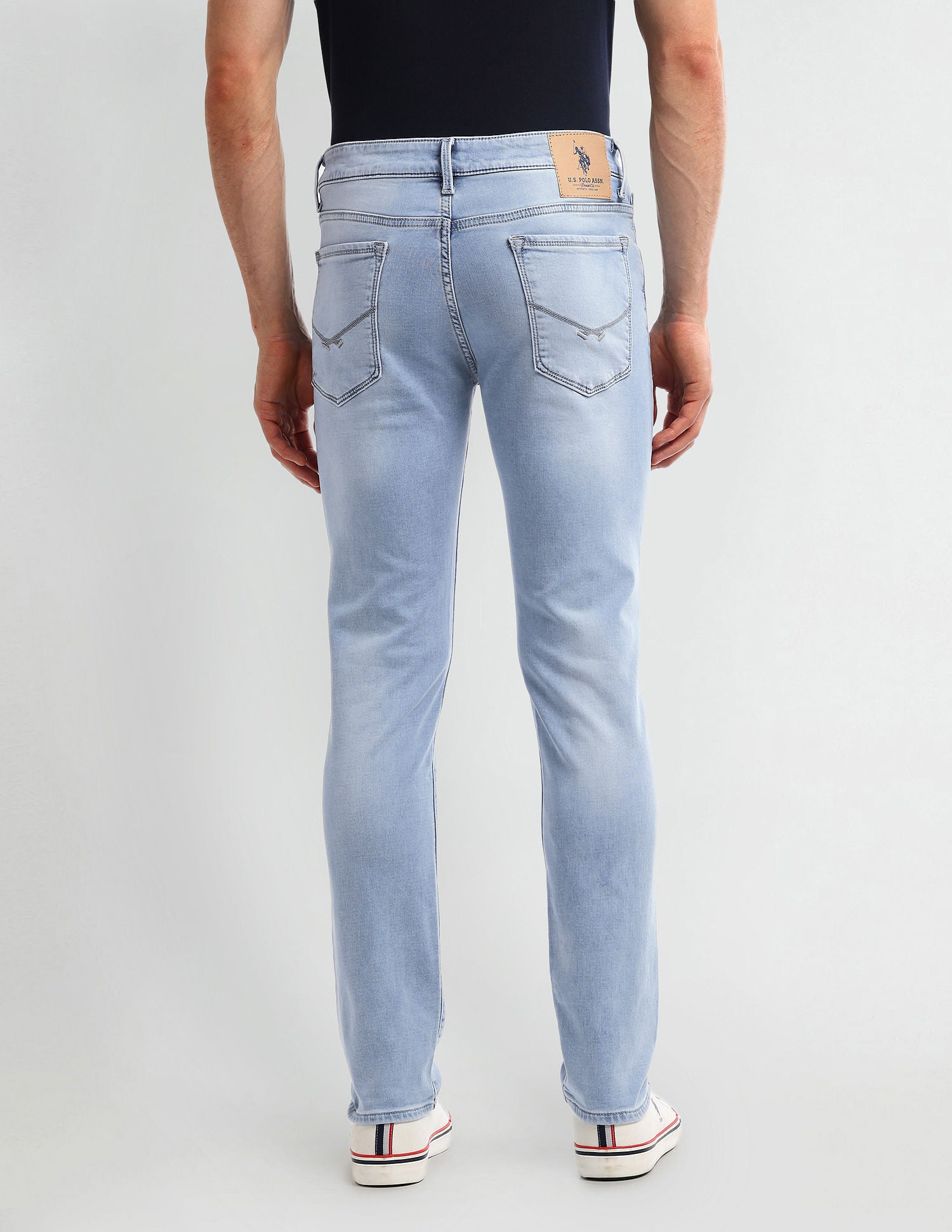 Regallo Skinny Fit Blue Jeans Light-Blue - U.S. POLO ASSN. | Large