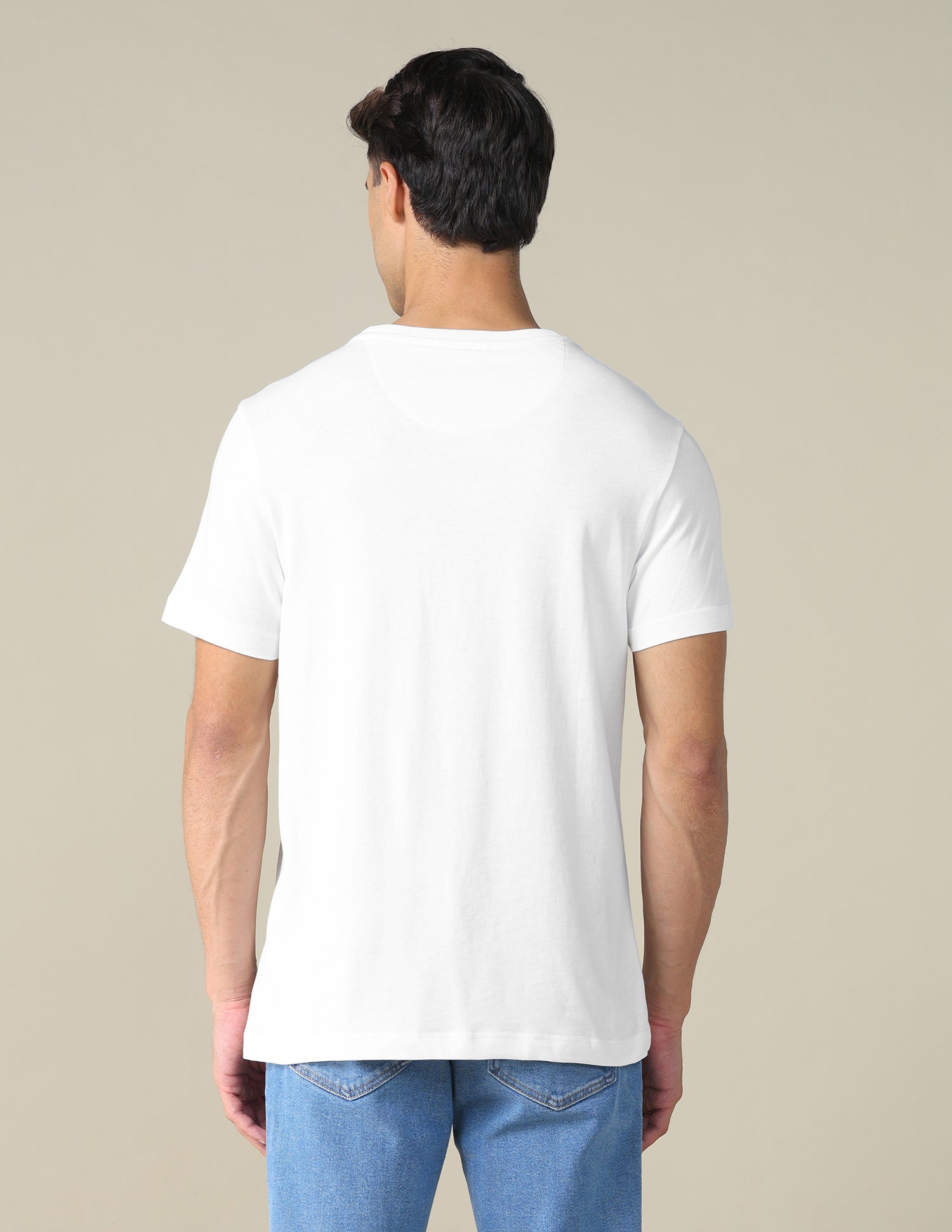 Horizontal Striped Regular Fit T-shirt Ivory - U.S. POLO ASSN. | Large