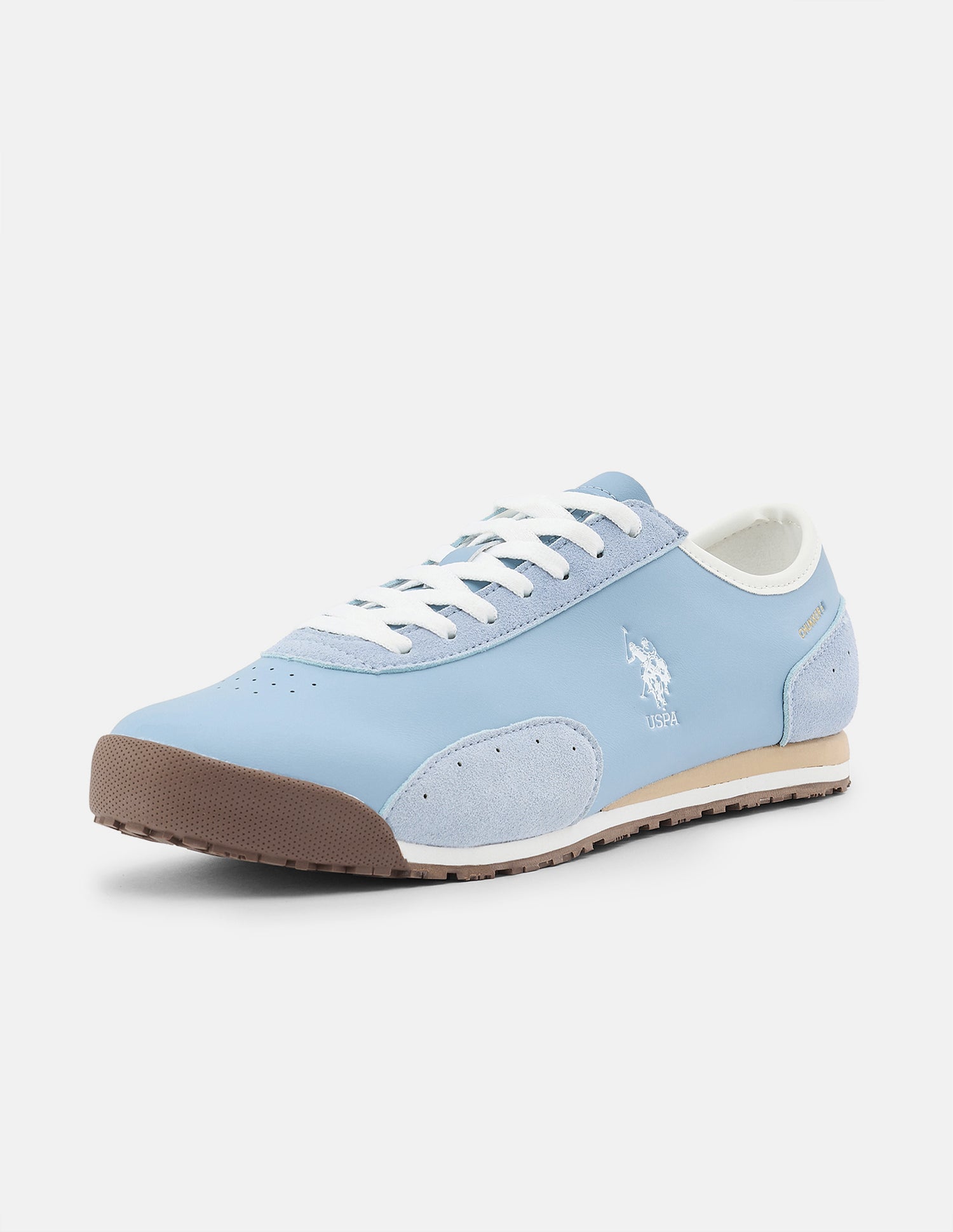 Round Toe Chukker 6 Suede Sneakers Light Blue - U.S. Polo Assn. India | Large