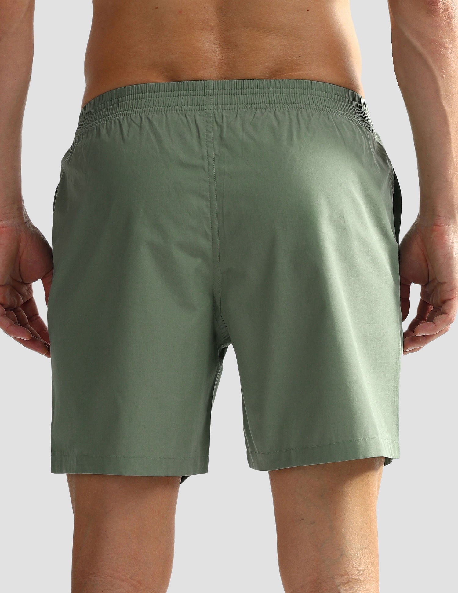 Mid Rise Solid OEX06 Shorts - Pack Of 1 Hedge Green - U.S. POLO ASSN. | Large