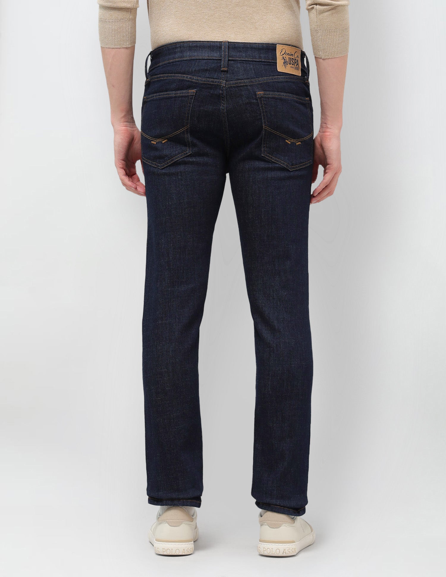 Regallo Skinny Fit Blue Jeans Dark Blue - U.S. Polo Assn. India | Large