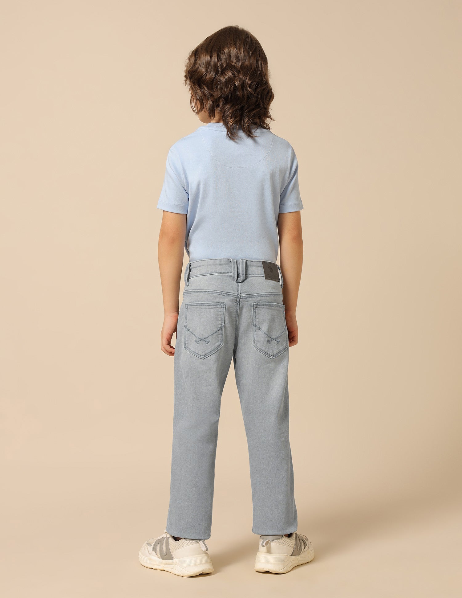 Boys Whiskered Relaxed Fit Jeans Grey - U.S. POLO ASSN. | Large