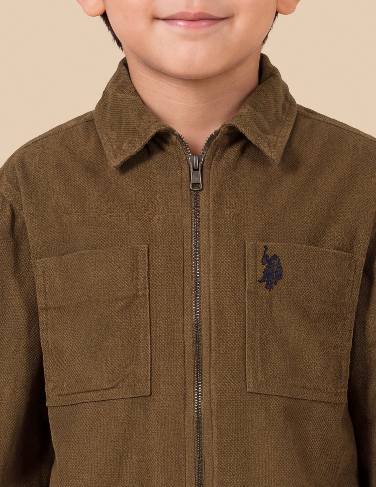 Boxy Fit Corduroy Shirt Mustard - U.S. Polo Assn. India | Large