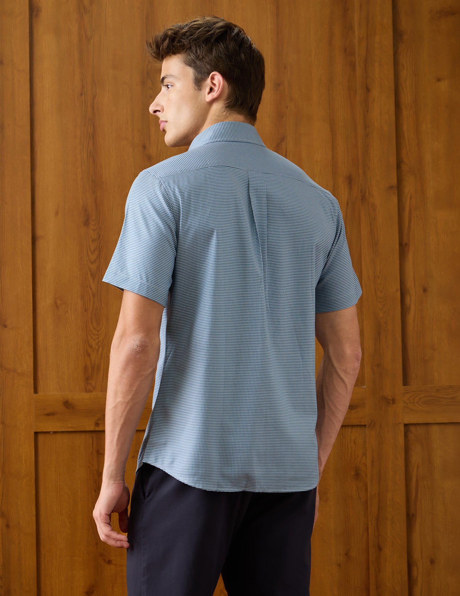 Textured Twill Shirt Blue - U.S. Polo Assn. India | Large