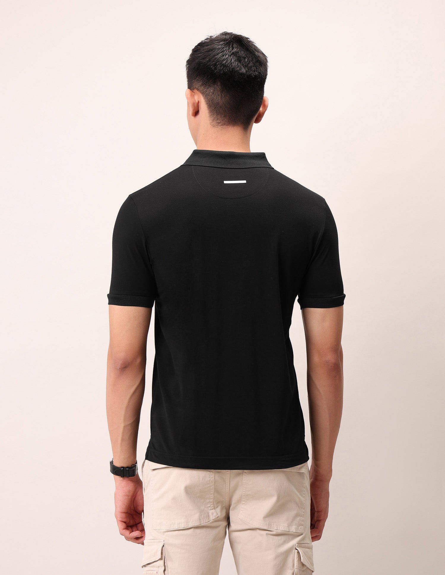 Muscle Fit Outdoor Polo Shirt Black - U.S. Polo Assn. India | Large