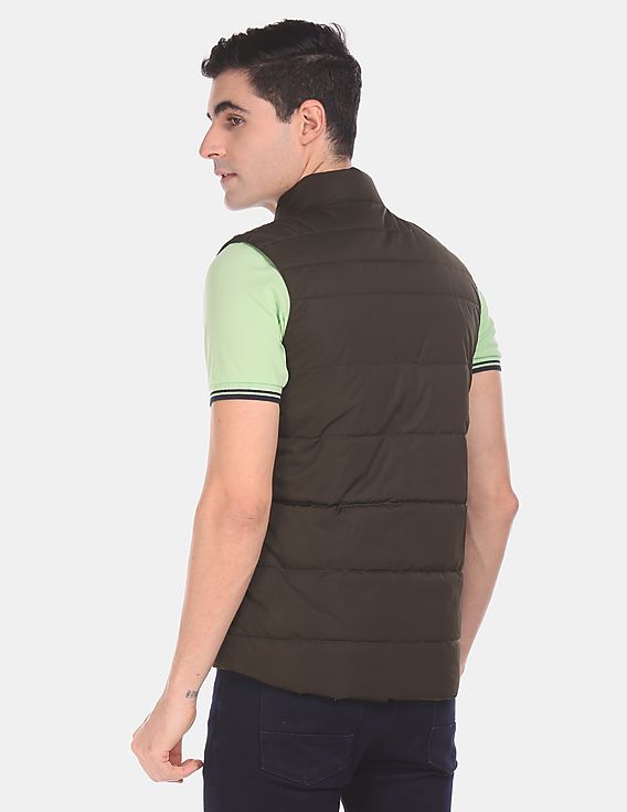 Sleeveless Quilted Gilet Jacket Olive - U.S. Polo Assn. India | Large