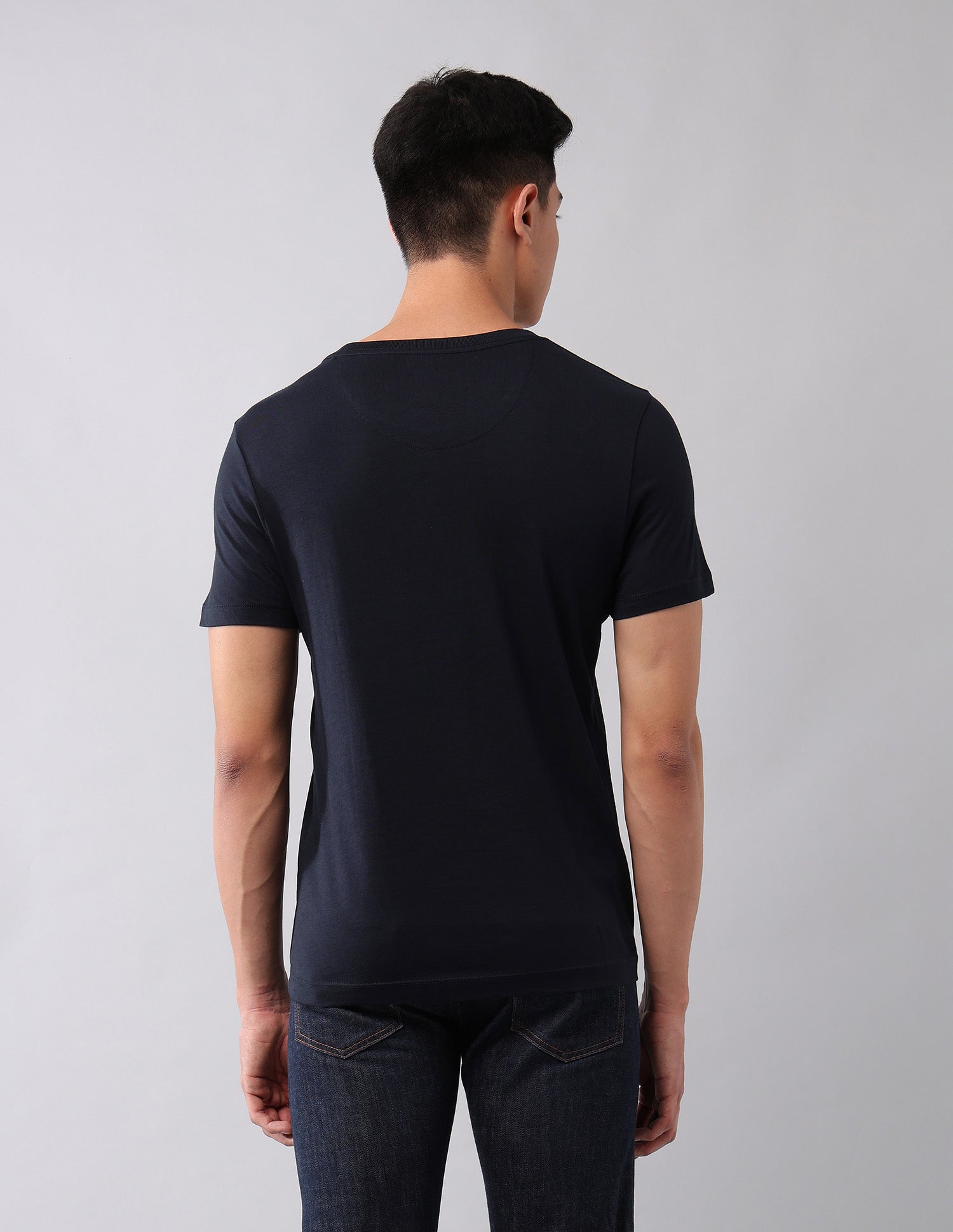 Pure Cotton Brand Printed T-Shirt Navy - U.S. Polo Assn. India | Large