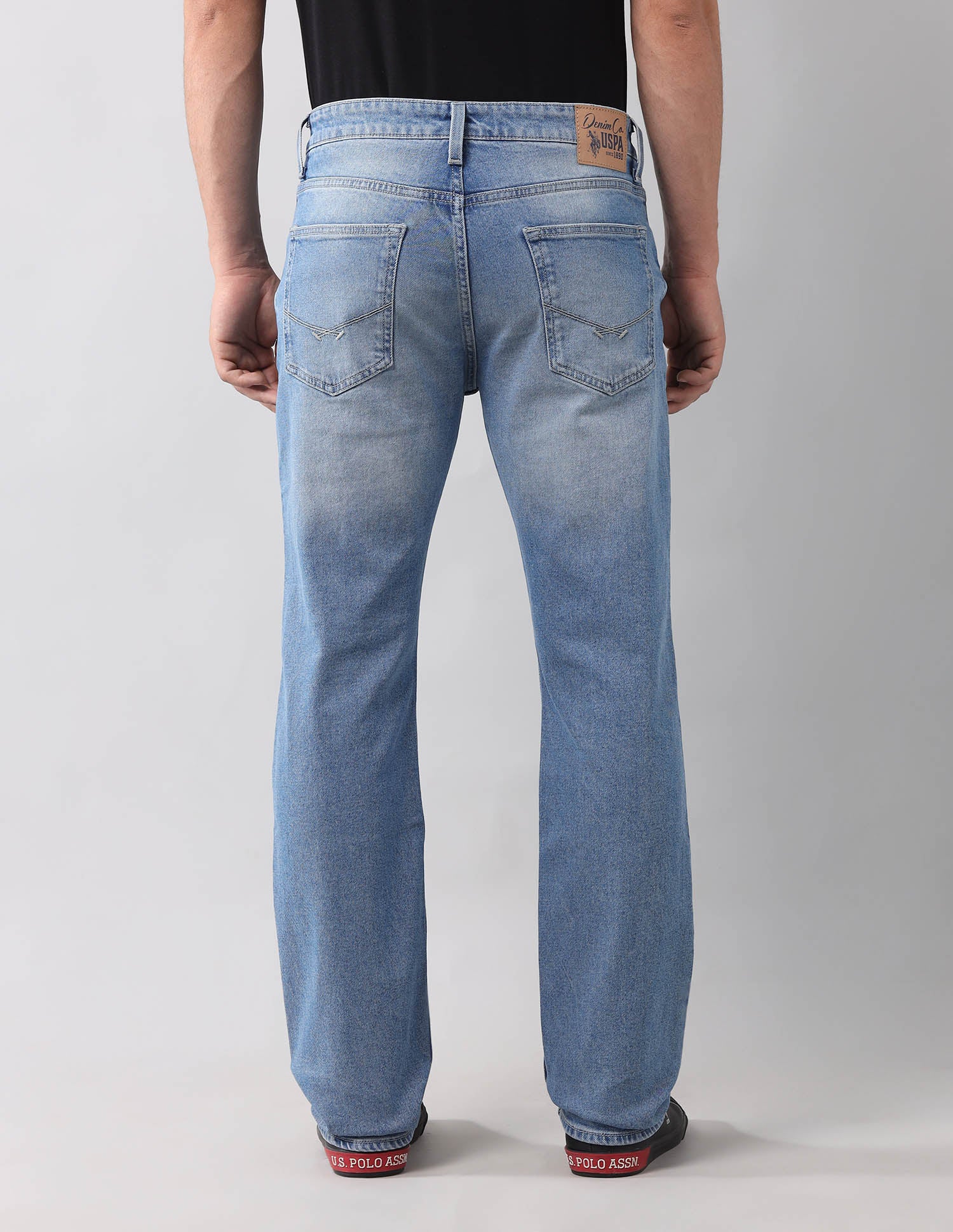Harold Slim Straight Fit Vintage Jeans Light Blue - U.S. Polo Assn. India | Large