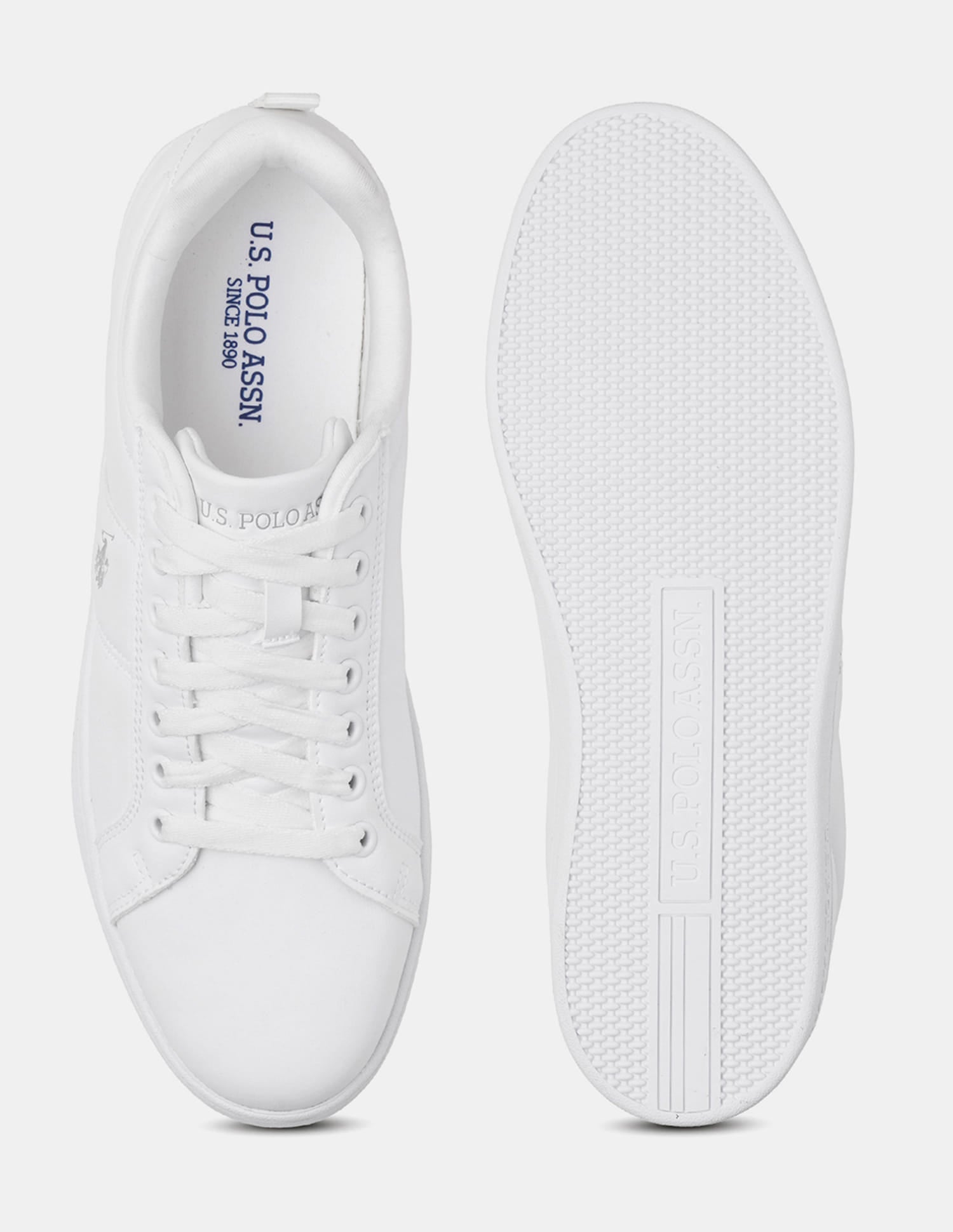 Men Dorim 2.0 Solid Sneakers White - U.S. Polo Assn. India | Large