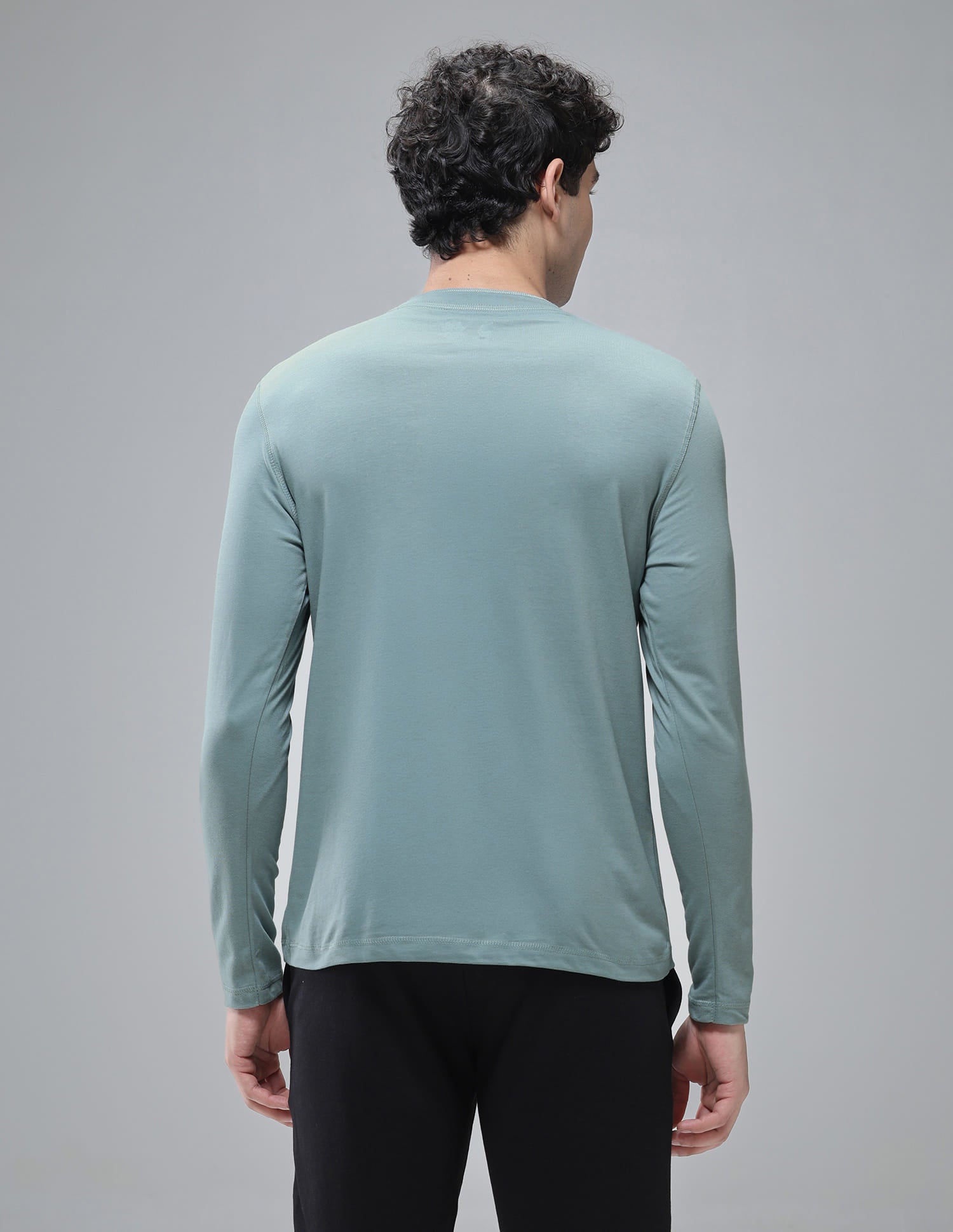 Henley Neck Solid I694 Lounge T-Shirt - Pack Of 1 Lead - U.S. Polo Assn. India | Large