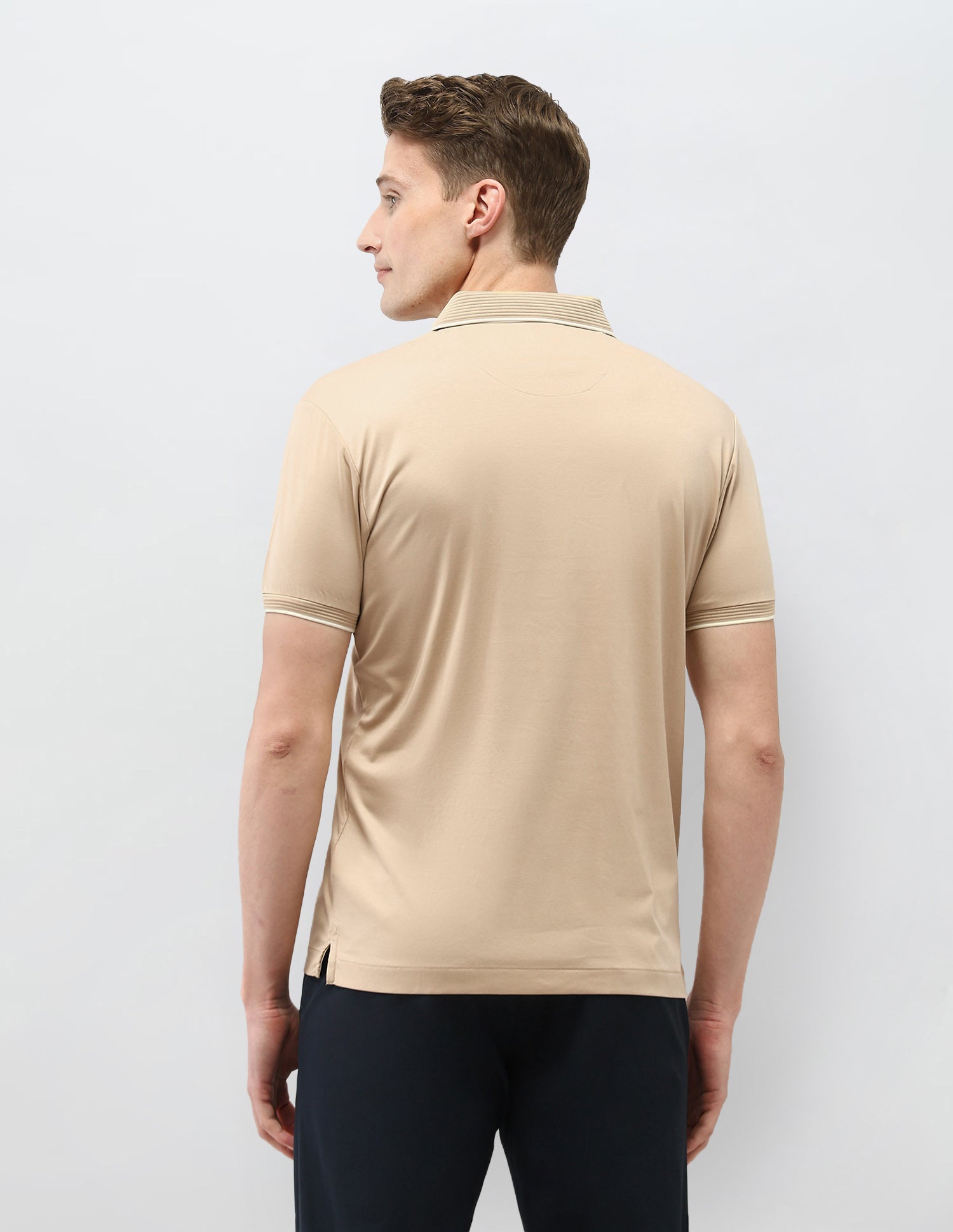 Solid Regular Fit Polo Shirt Gold - U.S. Polo Assn. India | Large