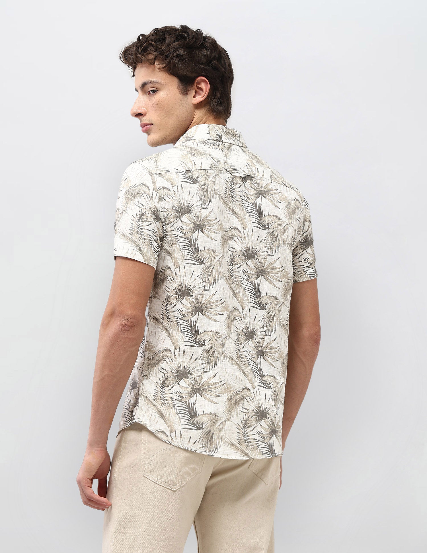 Motel On The Coast Regular Fit Shirt Olive - U.S. Polo Assn. India | Large