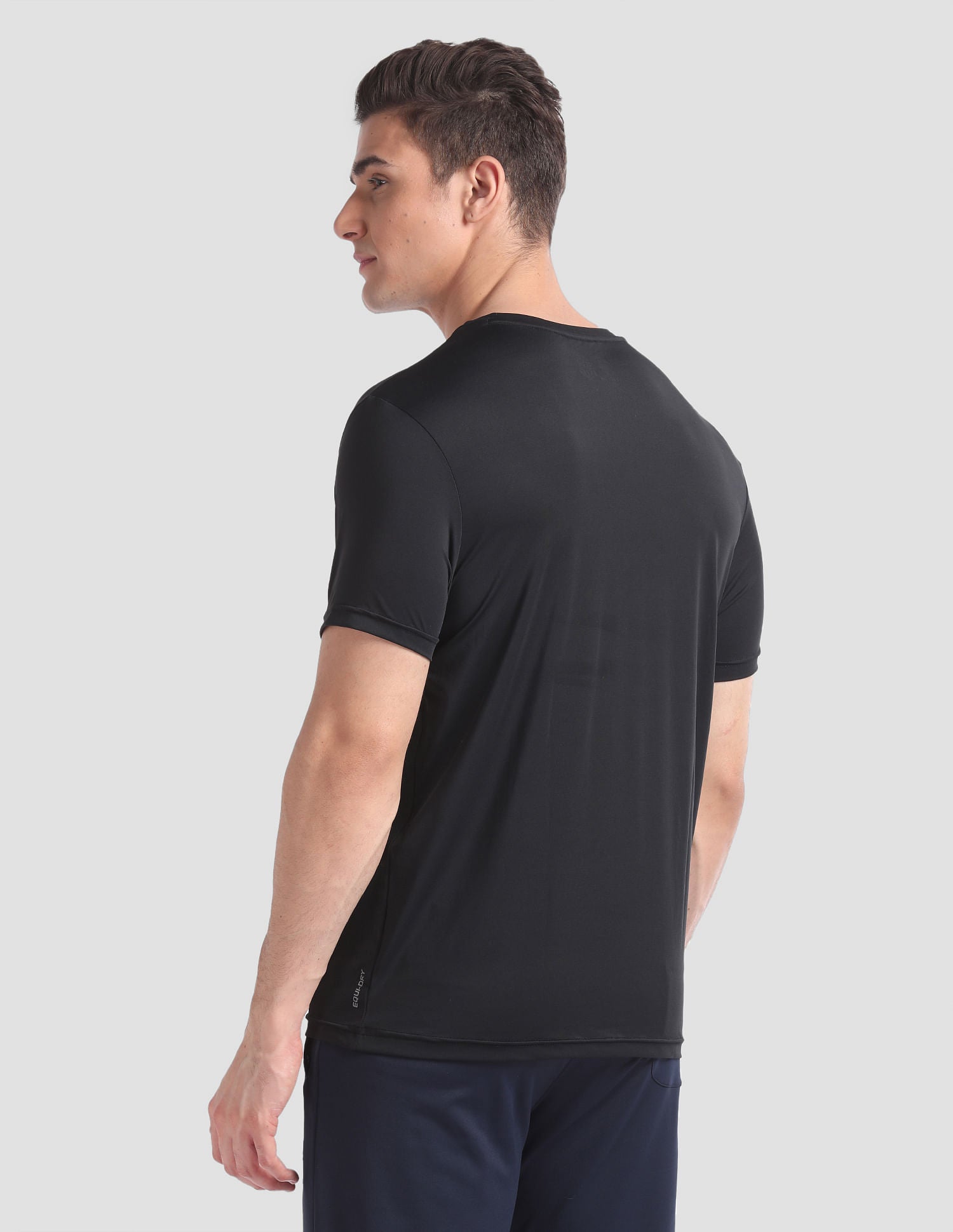 Small Brand Print AE001 Lounge T-Shirt - Pack Of 1 Black - U.S. POLO ASSN. | Large