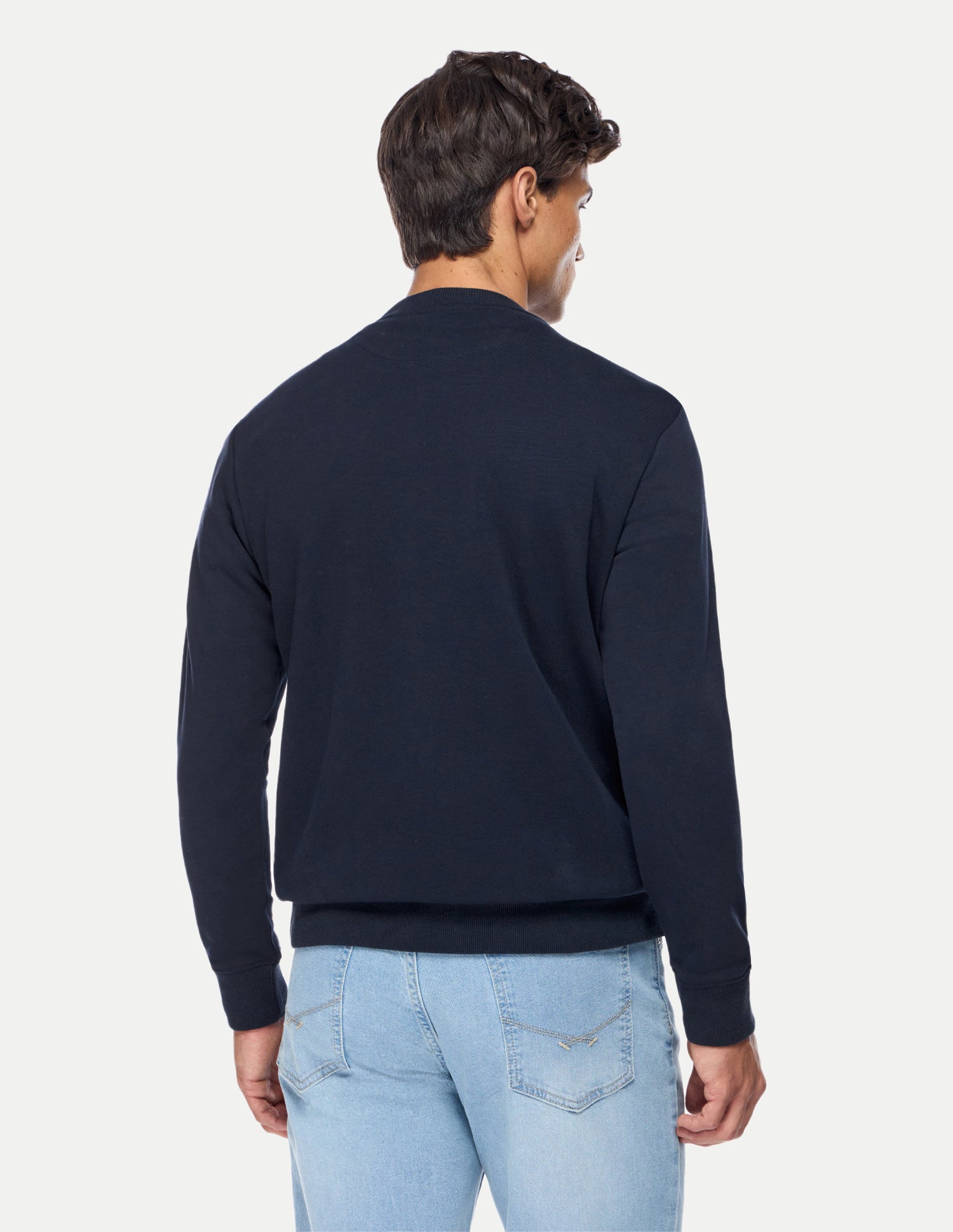 Brand Embroidered Regular Fit Sweatshirt Dark Blue - U.S. Polo Assn. India | Large