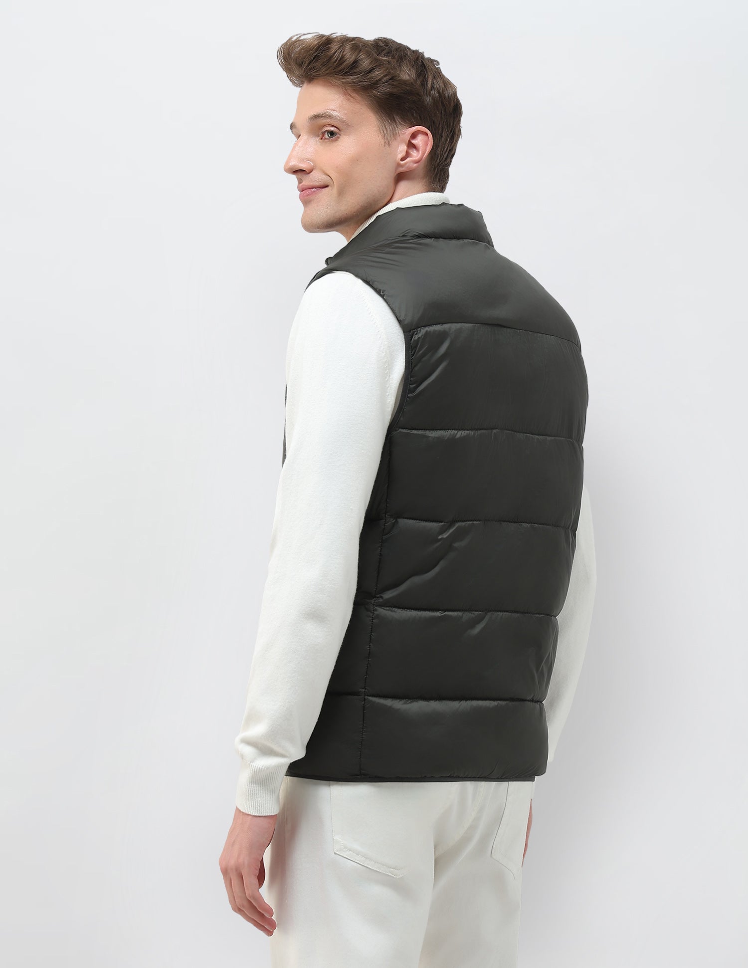 Regular Fit Packable Puffer Jacket Dark Olive - U.S. Polo Assn. India | Large