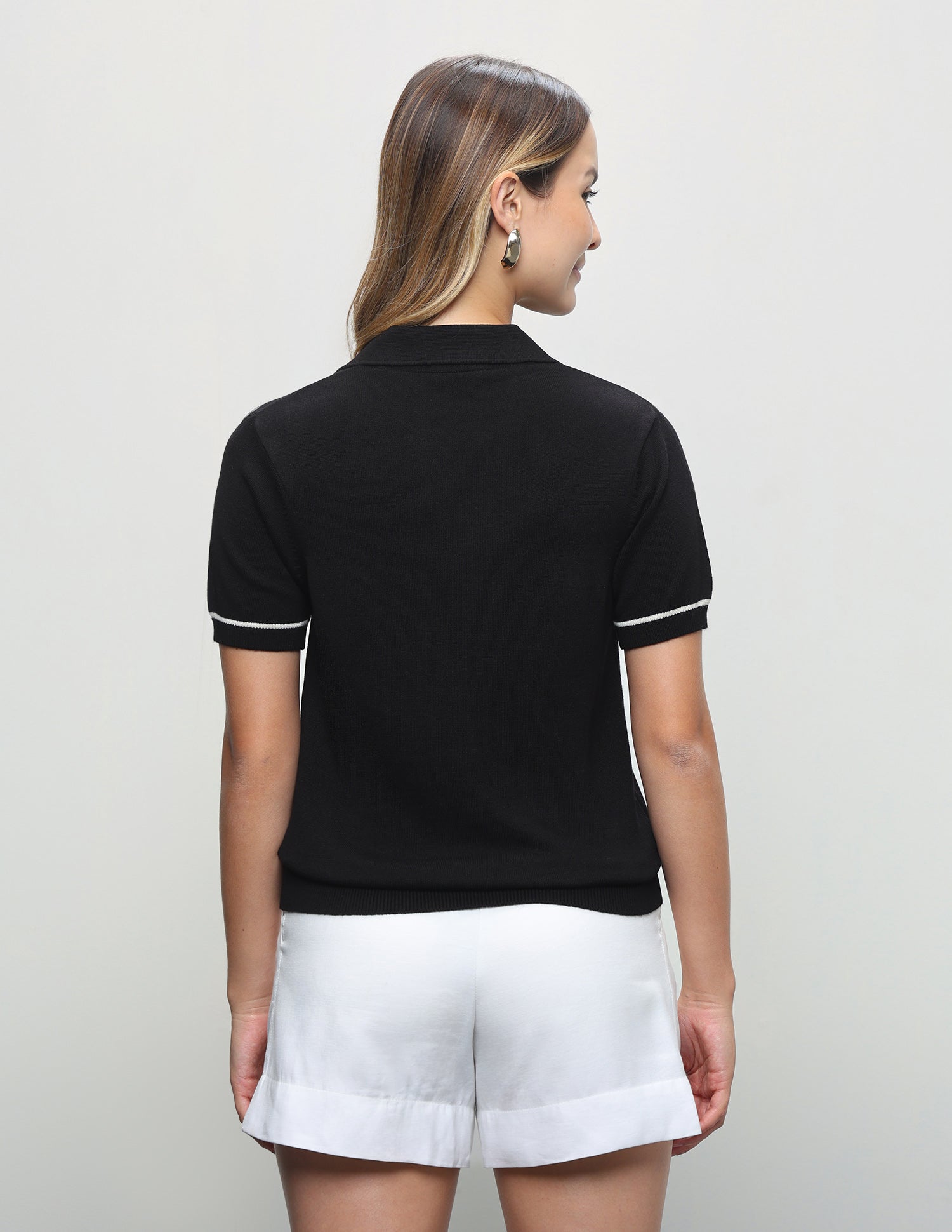 Solid Relaxed Fit Top Black - U.S. Polo Assn. India | Large