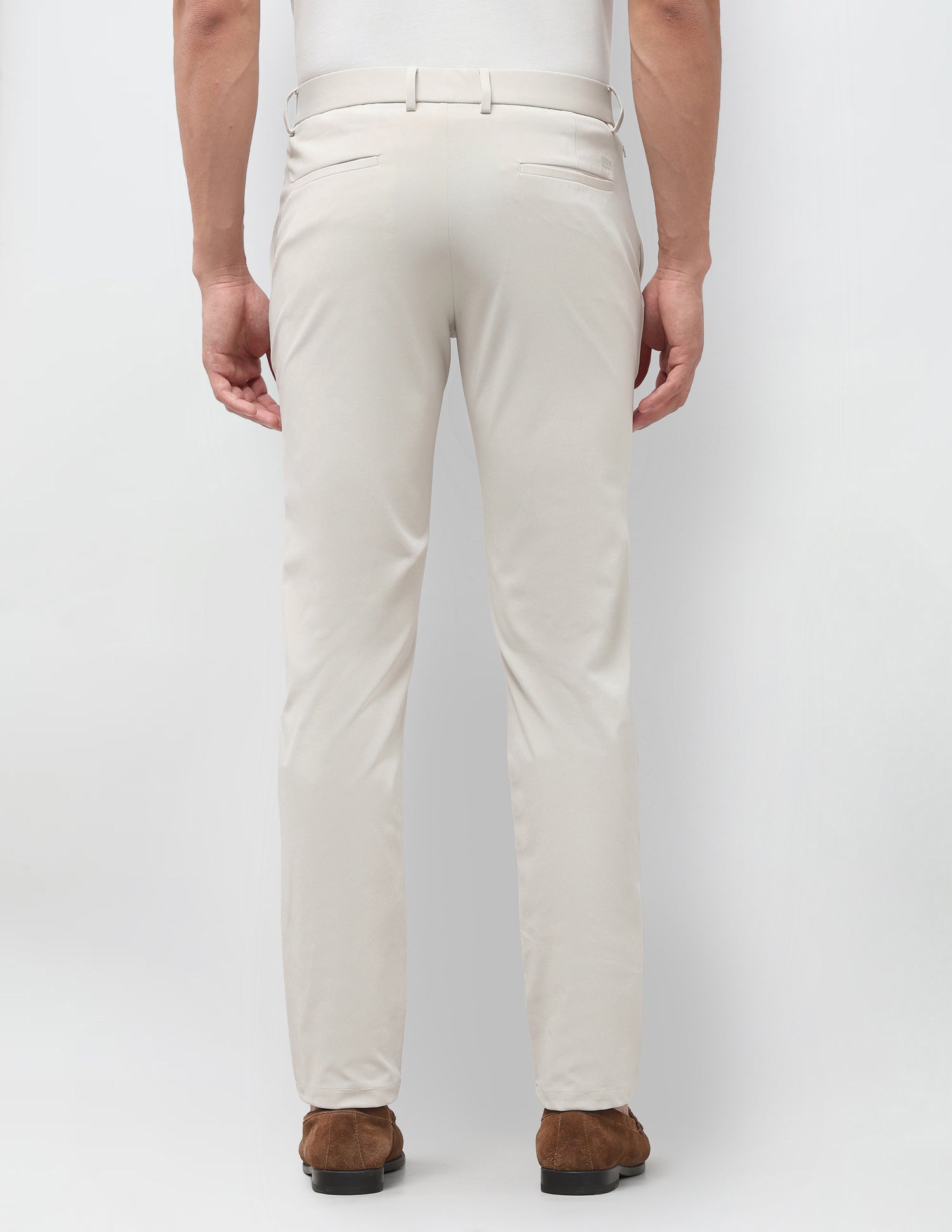 Austin Slim Fit Mid Rise Trousers Stone - U.S. Polo Assn. India | Large