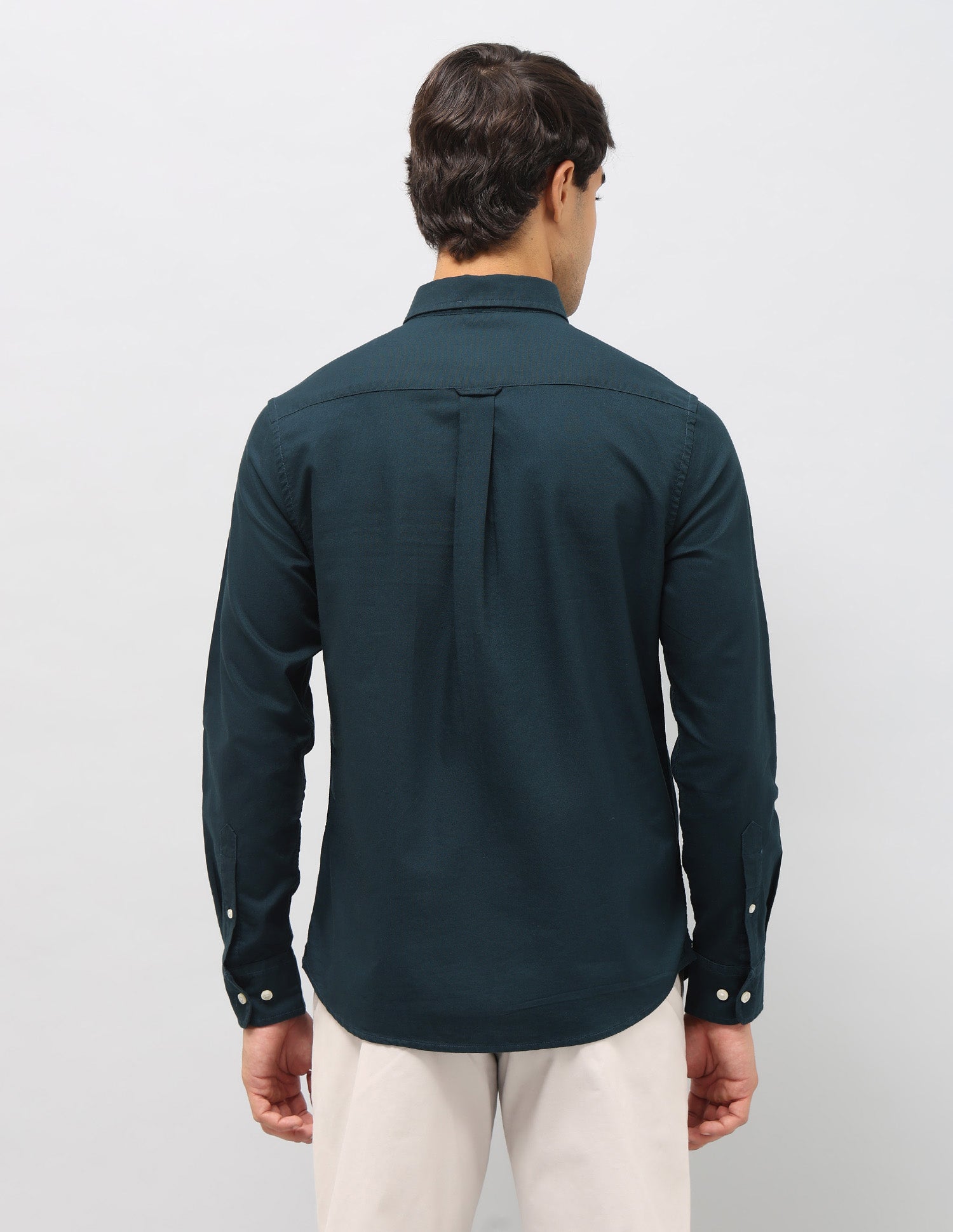 Oxford Tailored Fit Shirt Teal - U.S. Polo Assn. India | Large