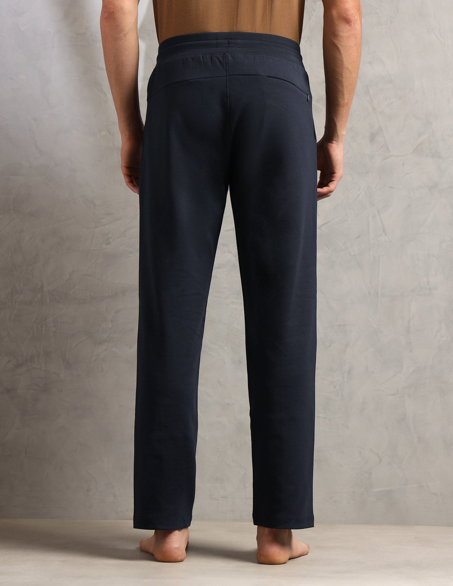 Cotton Stretch Mid Rise PR002-PL Lounge Pants - Pack Of 1 Navy - U.S. Polo Assn. India | Large