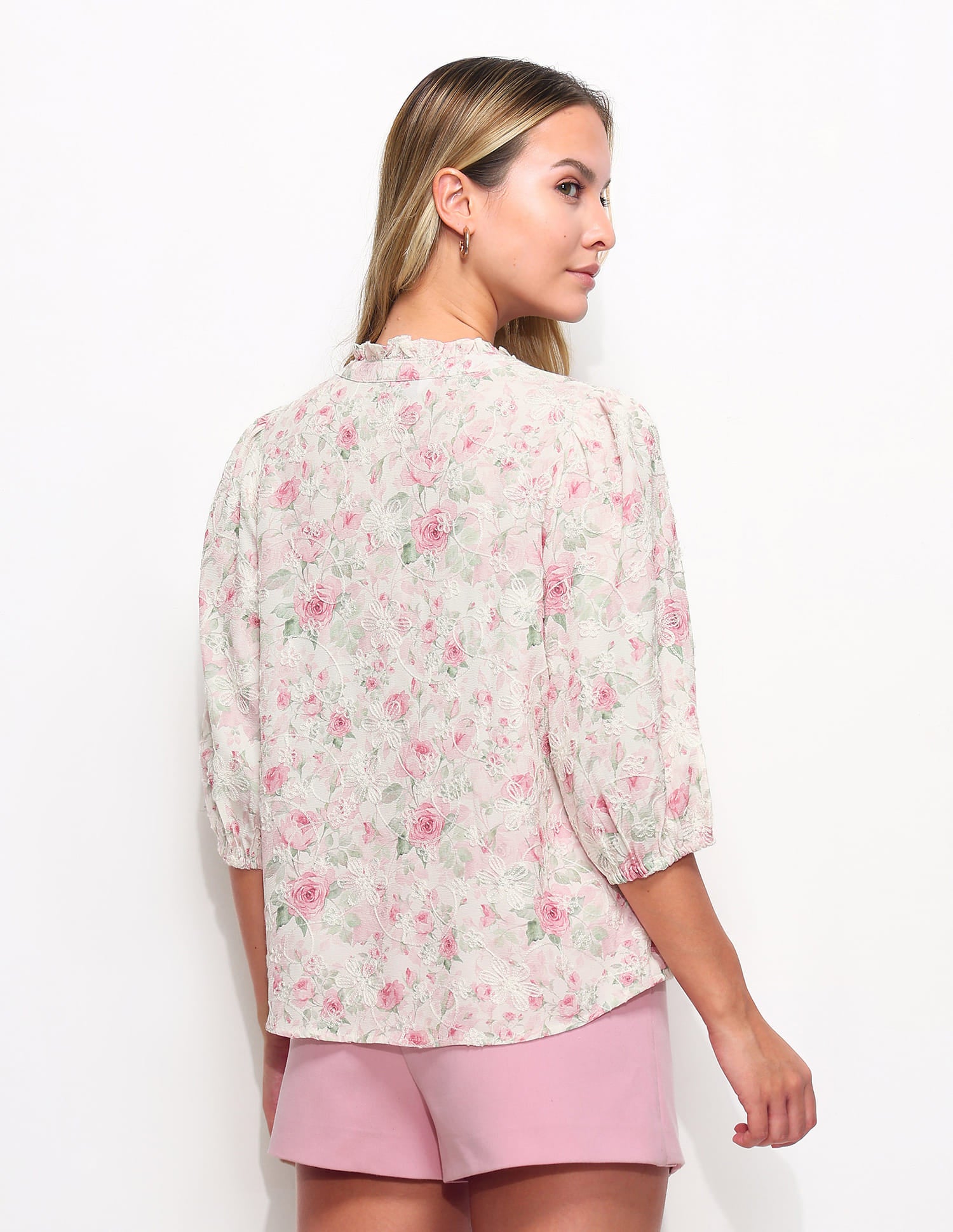 Floral Printed Regular Fit Top Pink - U.S. Polo Assn. India | Large