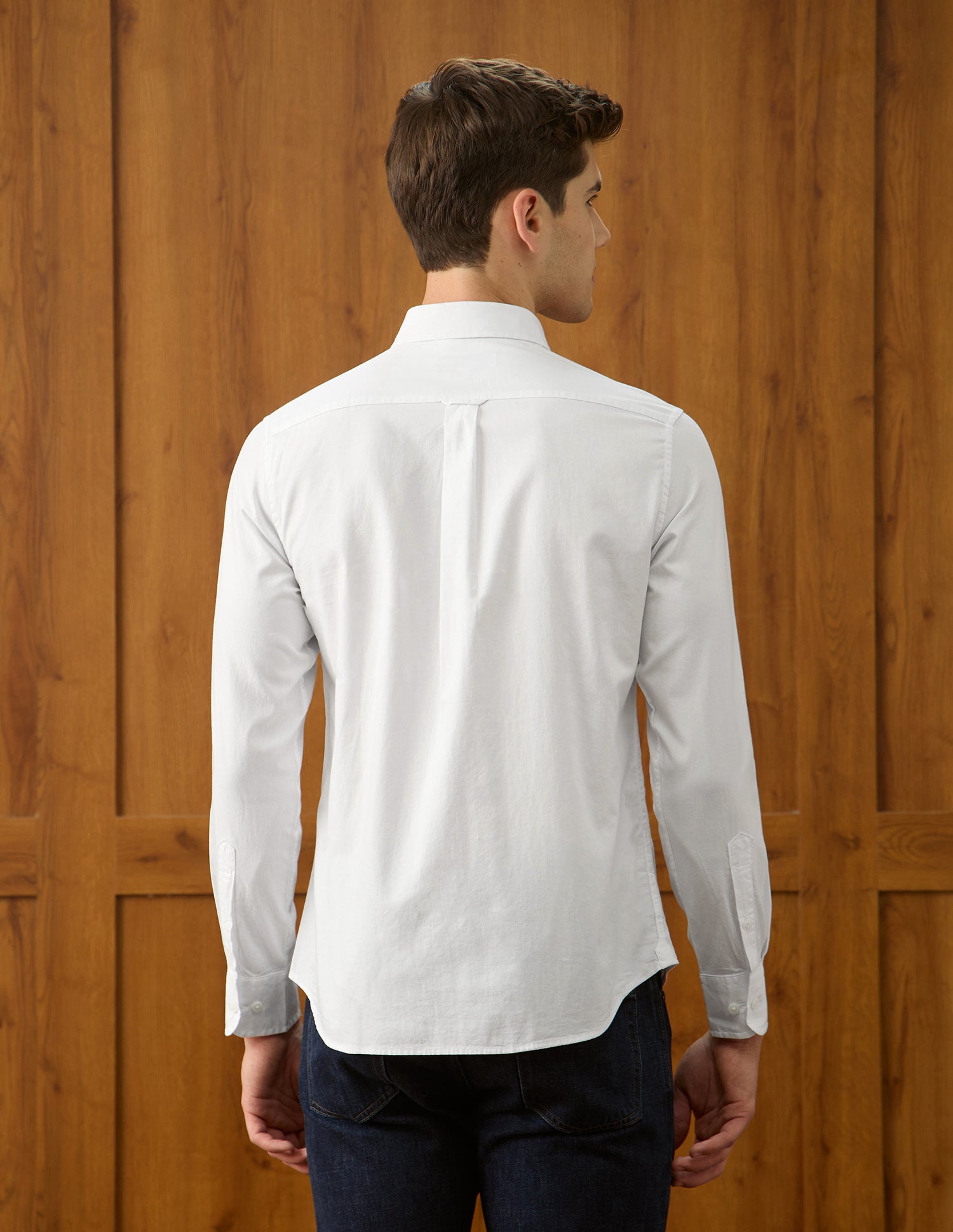 Twill Regular Fit Shirt White - U.S. Polo Assn. India | Large